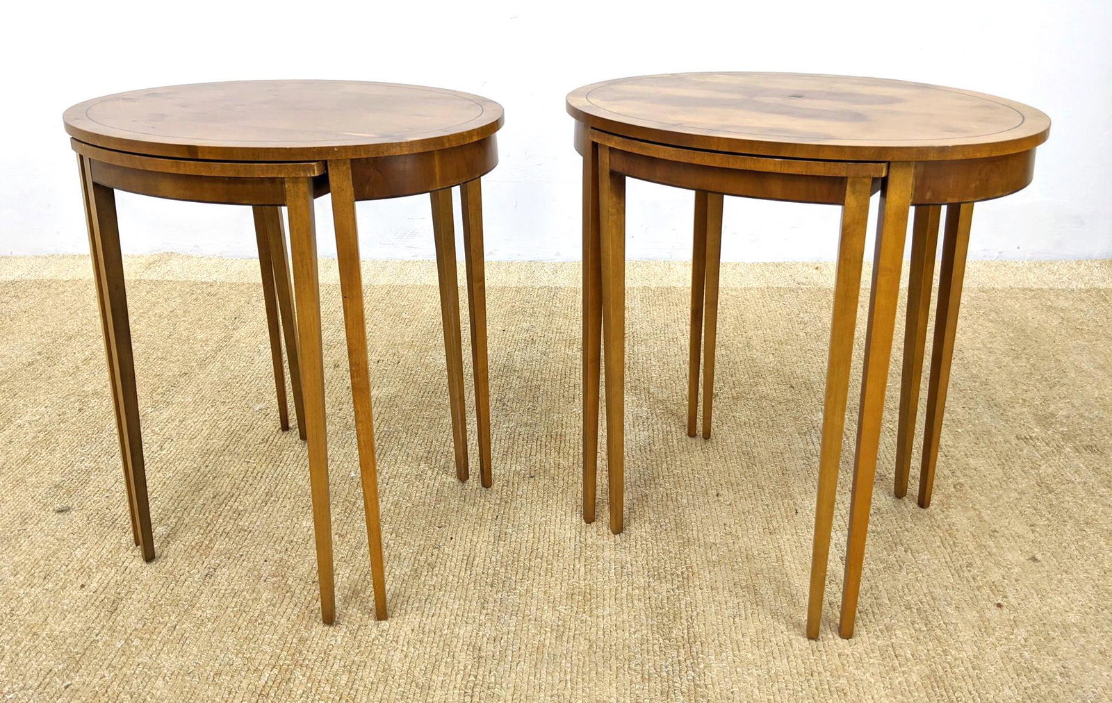 2 sets BAKER Furniture Nesting Tables. Each set with tw (1 of 13)