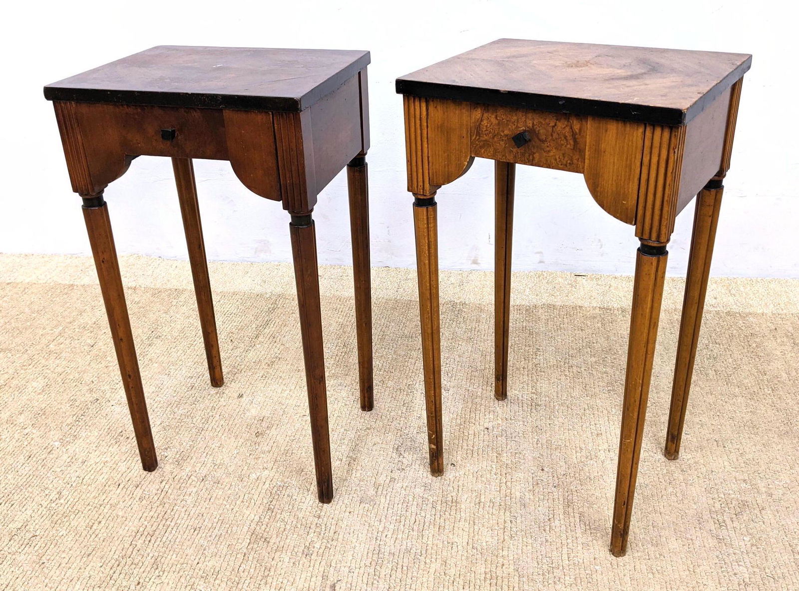 Pair BAKER Art Deco Style Side Tables with single Drawe (1 of 18)