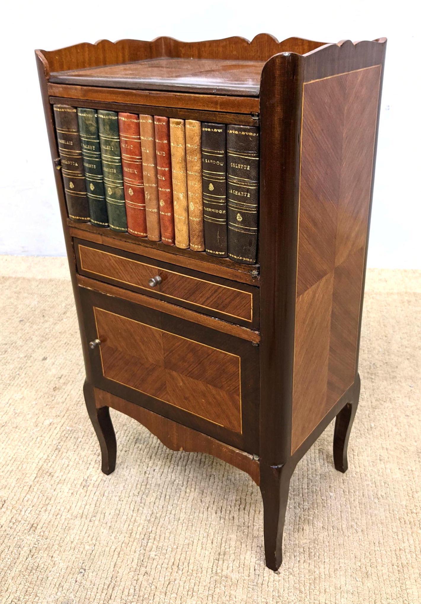 French Style Side Table Stand with Faux Book Front. (1 of 16)