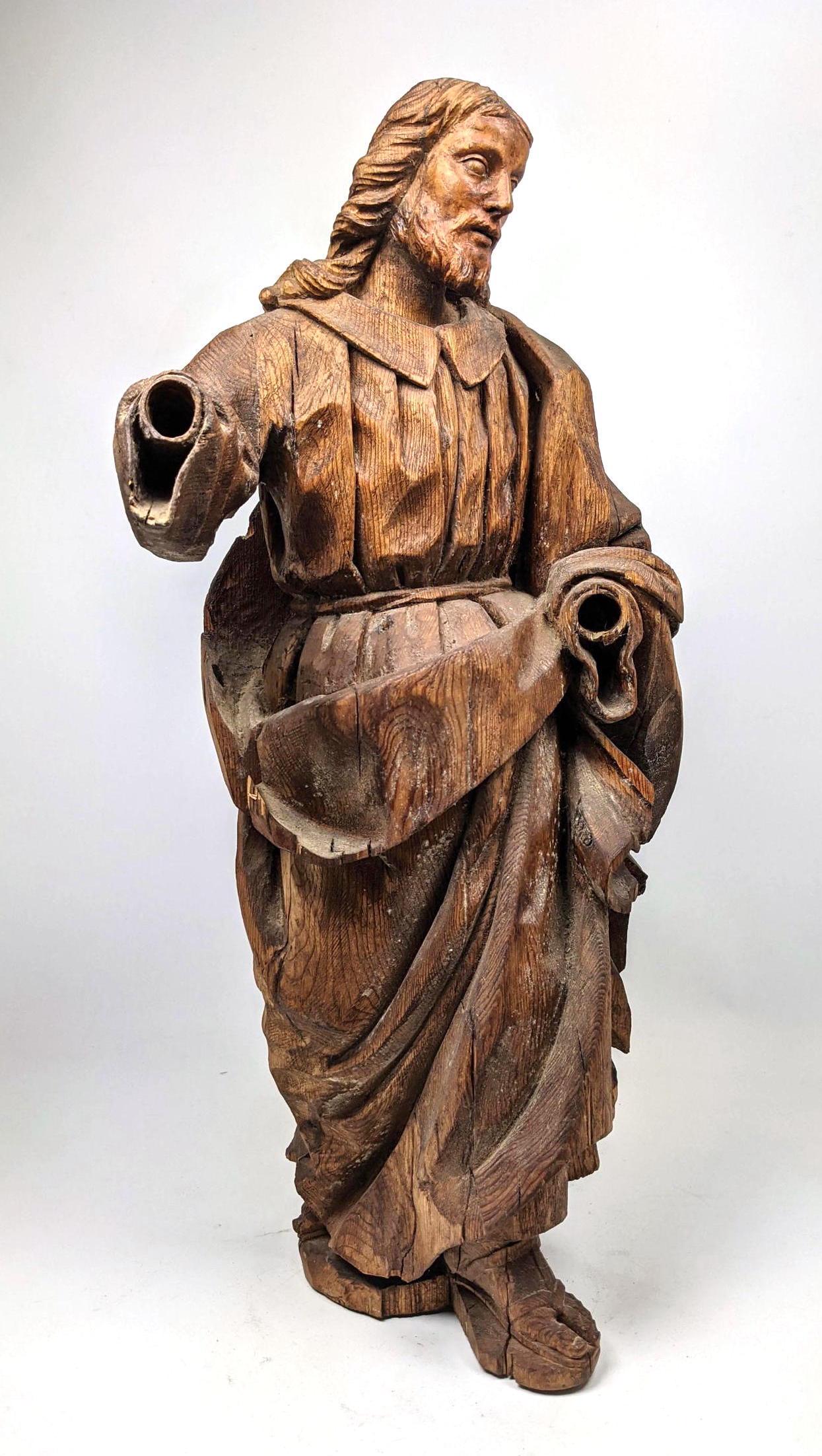 Vintage Carved Wood Figure. Carving of man in Continent (1 of 14)