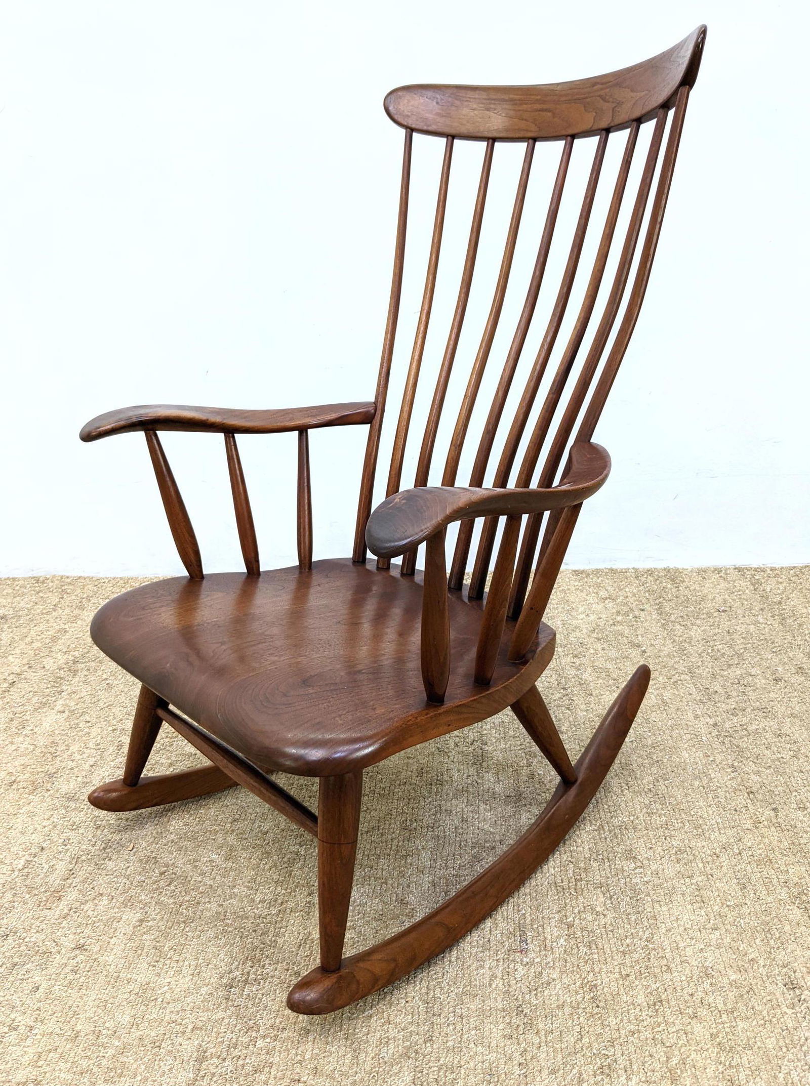 ROBERT WHITLEY Rocking Chair. American Artisan Craftsma: ROBERT WHITLEY Rocking Chair. American Artisan Craftsman WHITLEY Studio Rocker. Tall Spindle Back Rocking Chair. Paperwork. Whitley Studios located in Solebury, Bucks County, Penna. Just outside New H