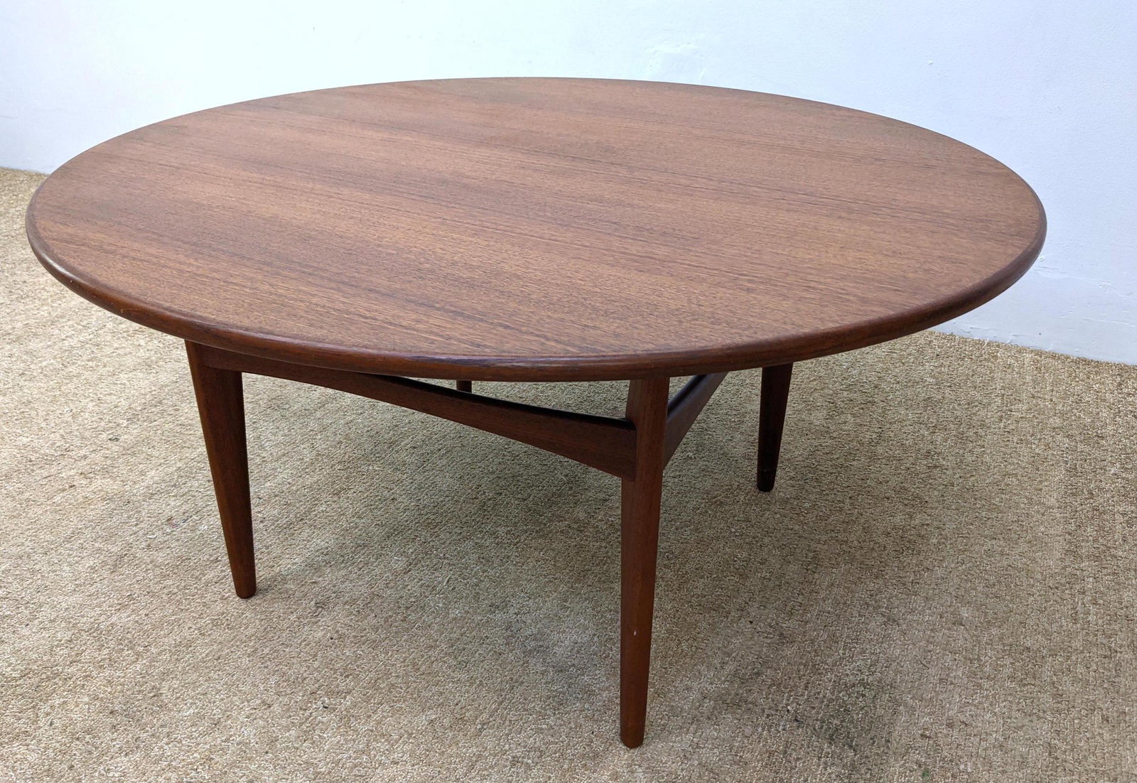 Singer and Sons Style Occasional Table. Danish Modern T: Singer and Sons Style Occasional Table. Danish Modern Teak. -- Dimensions: H: 22 inches: W: 43 inches: D: 43 inches ---