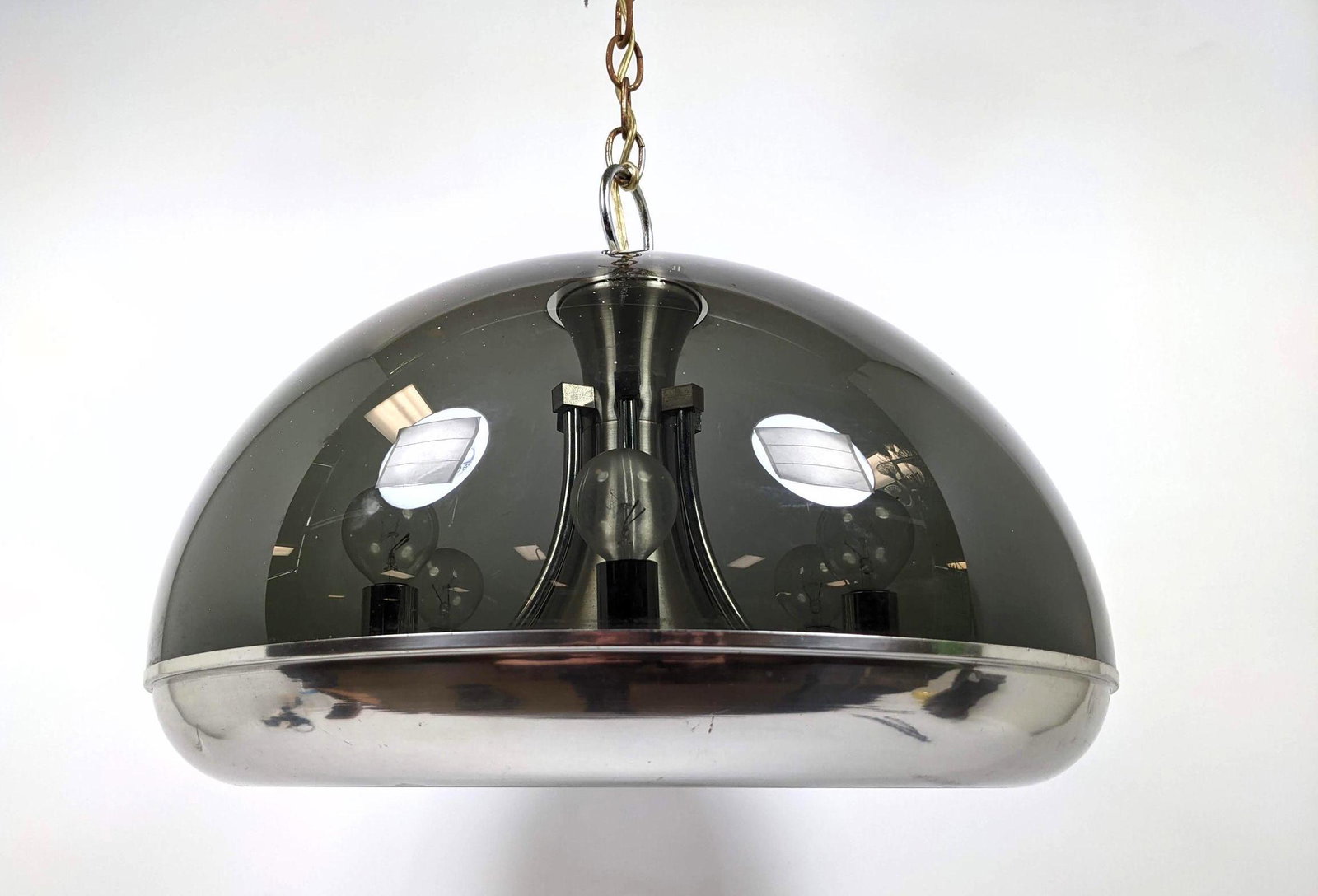 FORECAST LIGHTING Bubble Shade Chandelier.: FORECAST LIGHTING Bubble Shade Chandelier. -- Dimensions: H: 14 inches: W: 18 inches: D: 18 inches ---