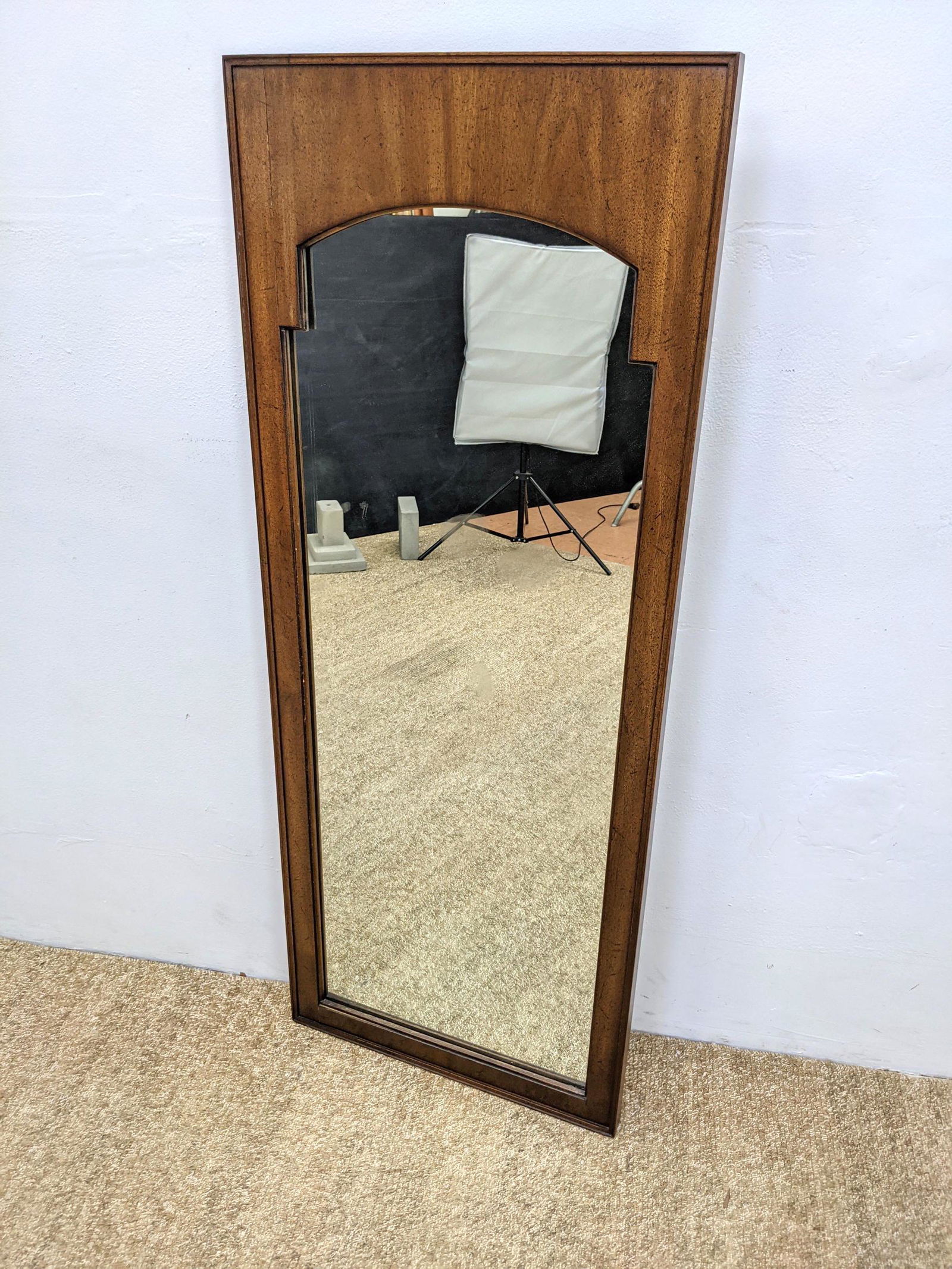 JOHN STUART Inc Wall Mirror. American Modern: JOHN STUART Inc Wall Mirror. American Modern -- Dimensions: H: 54 inches: W: 21.5 inches: D: 1.5 inches ---