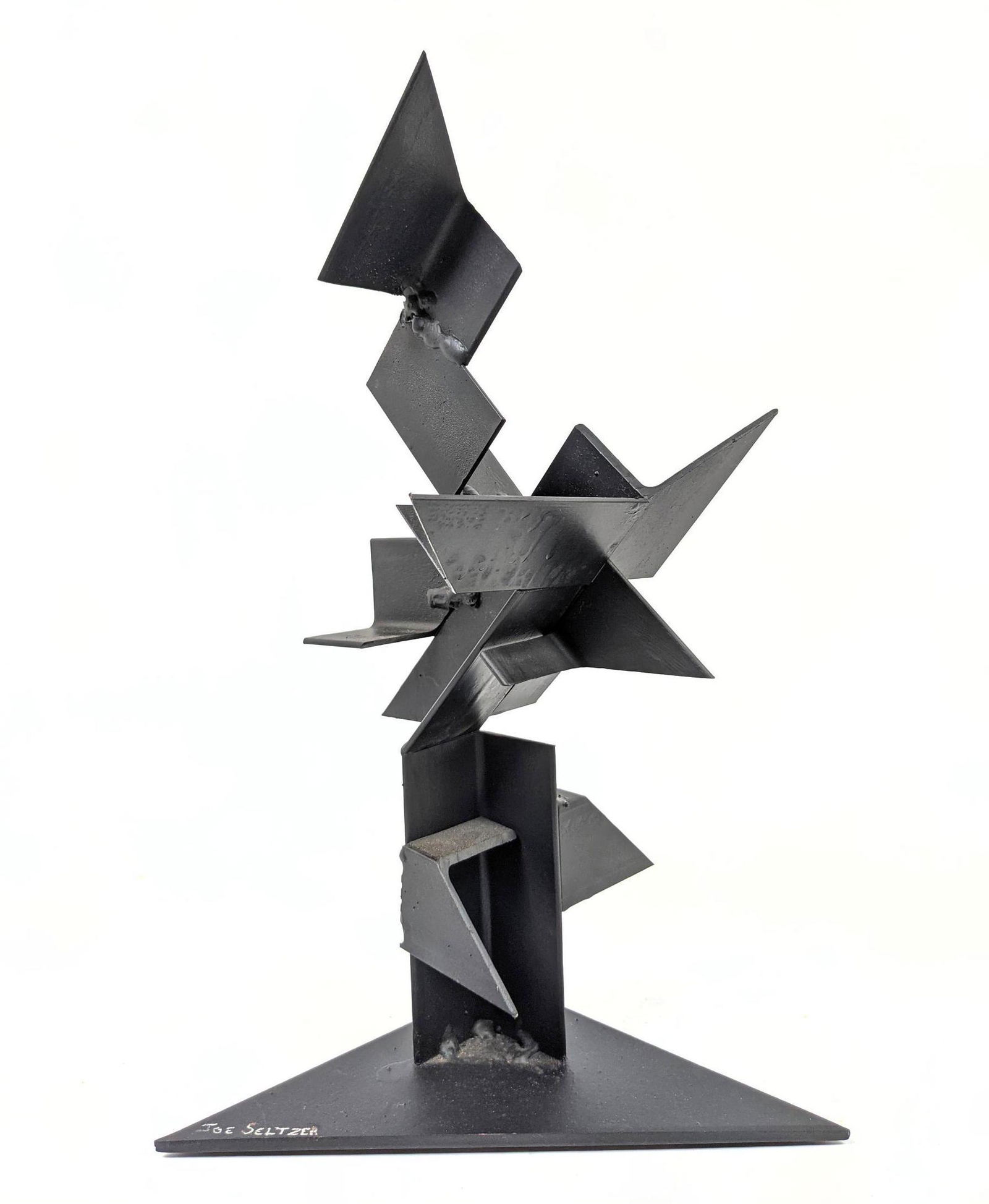 JOE SELTZER "Points" Welded Metal Sculpture. Welded geo (1 of 9)