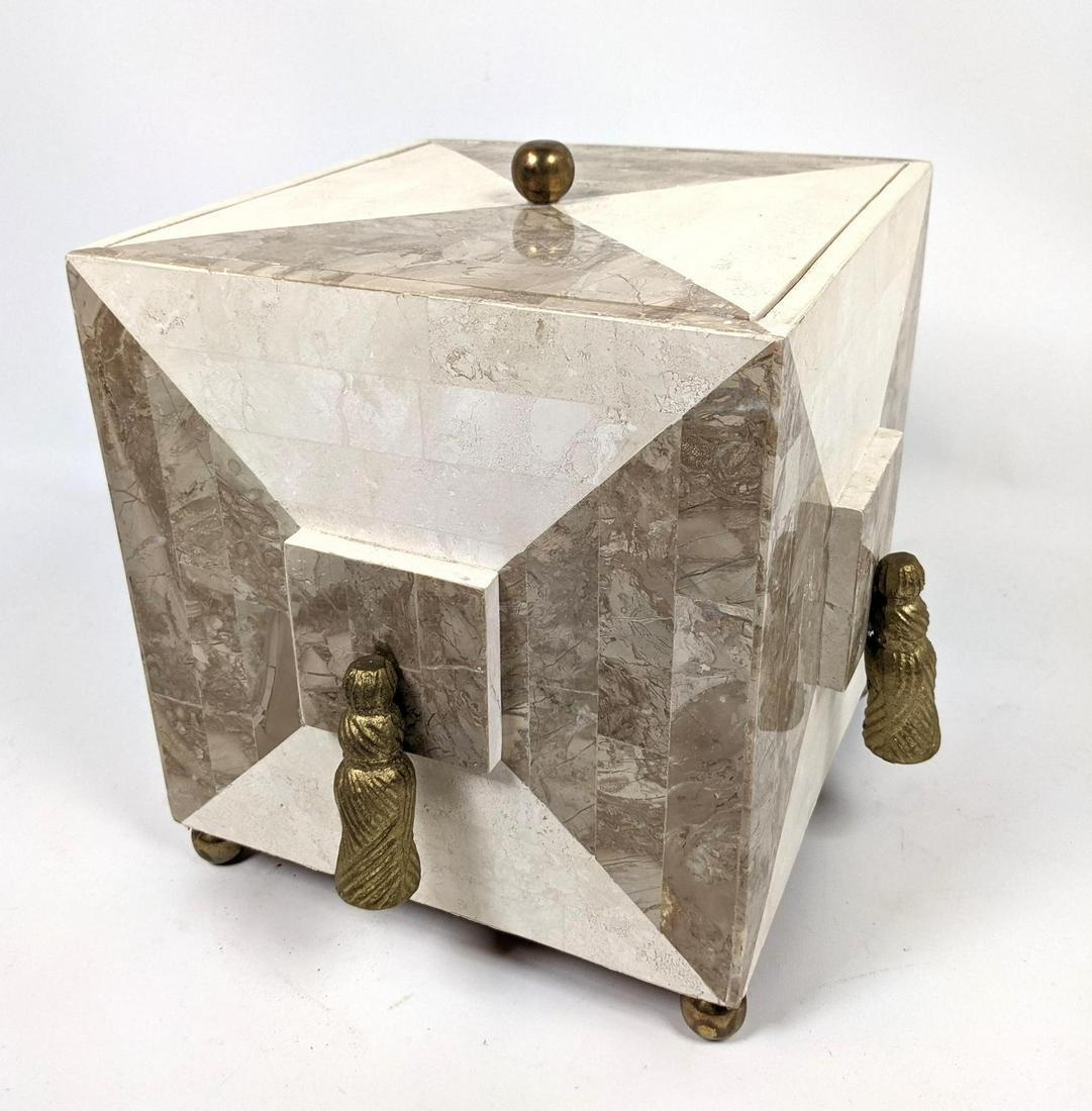 LE MONTAGE Tessellated Stone Dresser Box. (1 of 8)