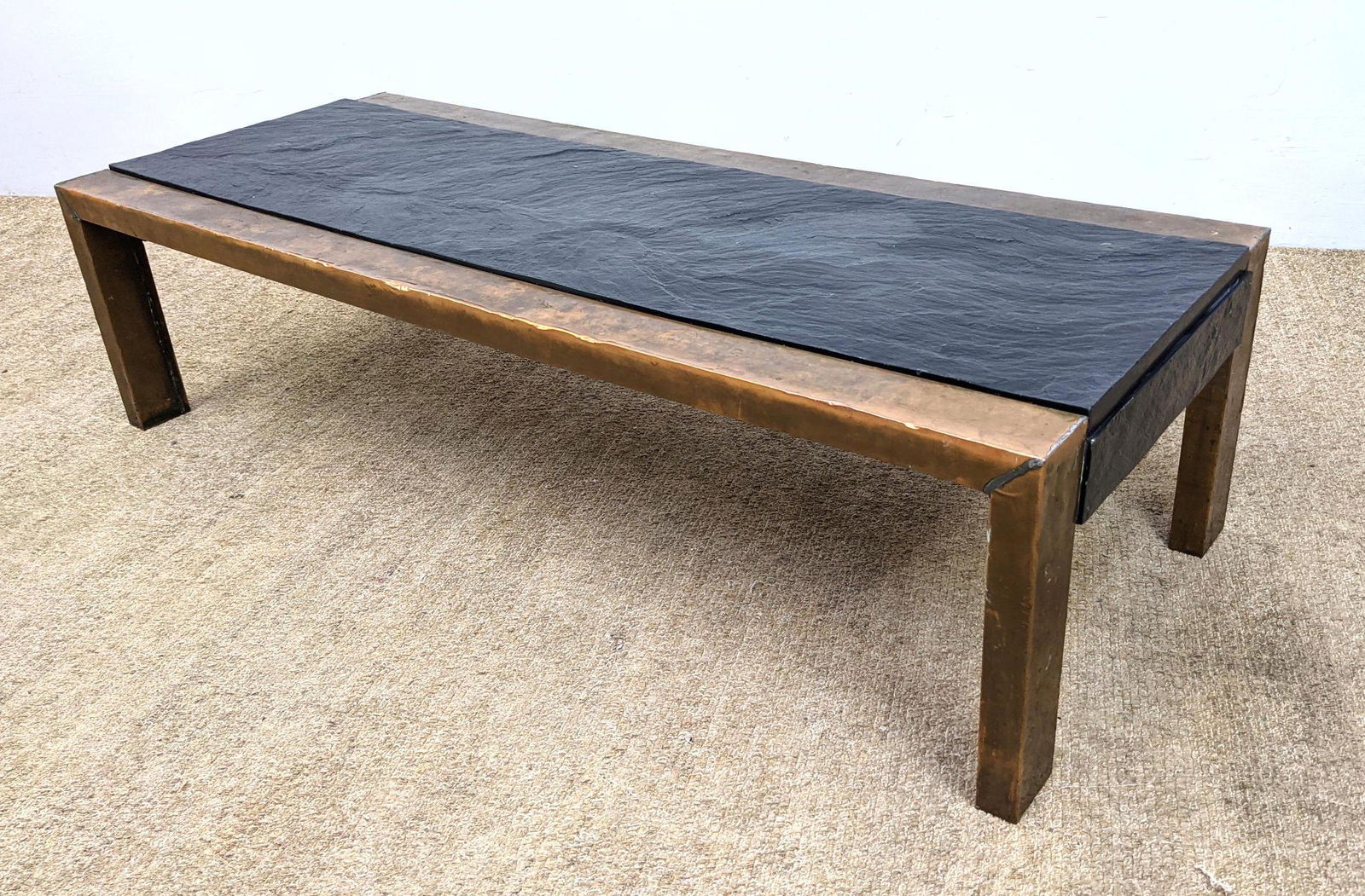 Slate and Copper Clad Coffee Cocktail Table. Paul Evans (1 of 18)