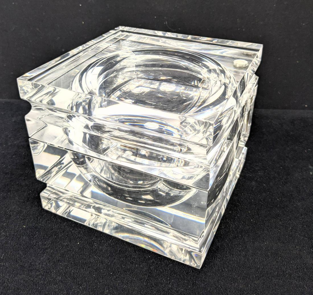 Alessandro Albrizzi Style Lucite Acrylic Ice Bucket (1 of 7)