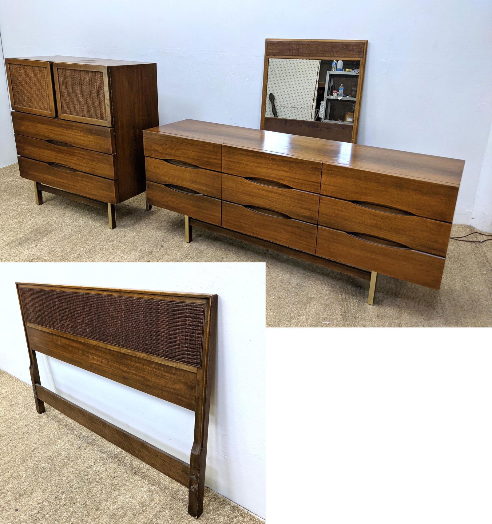 4pc American of Martinsville Bedroom Set. Tall Chest, L (1 of 20)