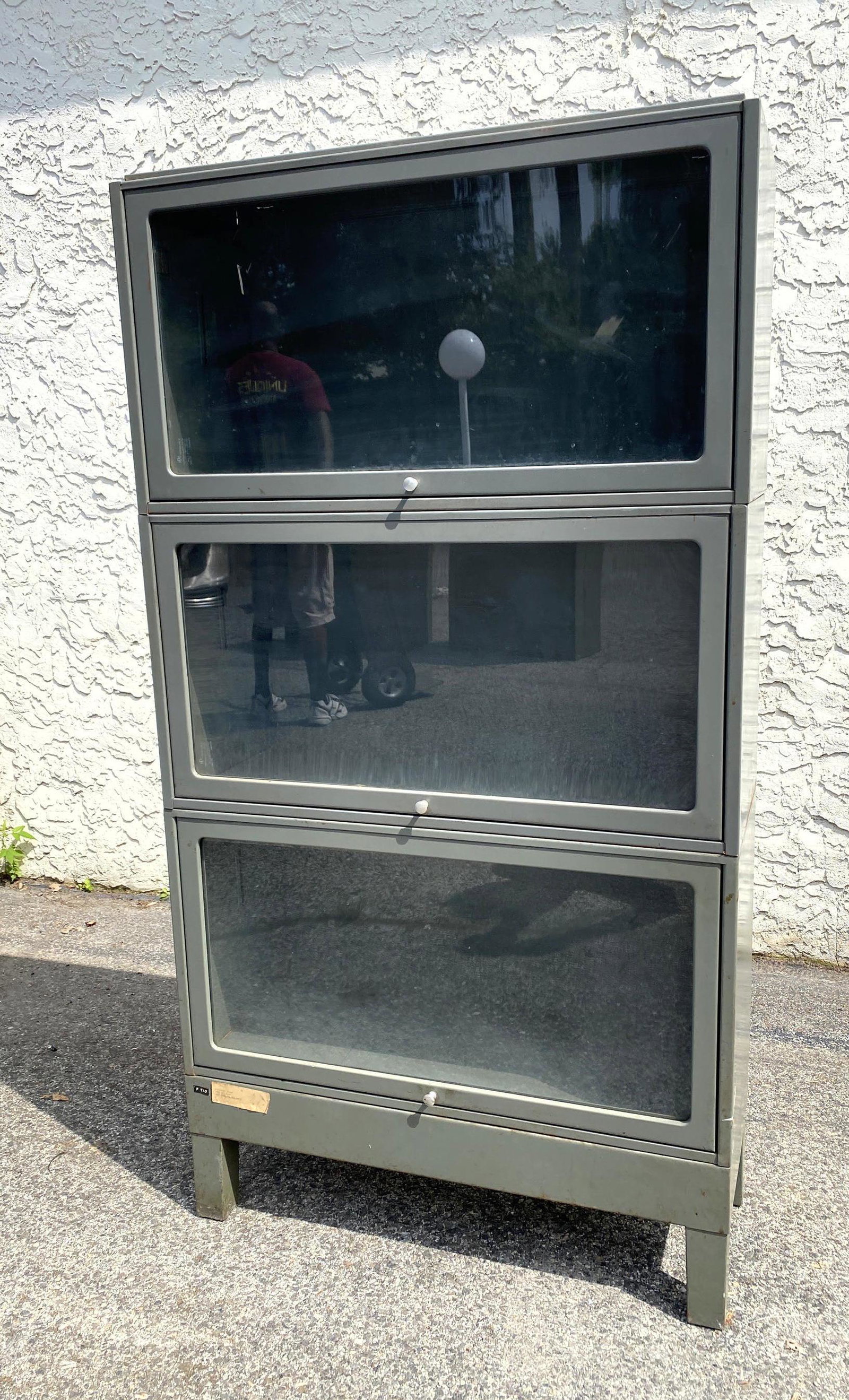 3 Part Metal Stacking Bookcase. JEBCO label. (1 of 13)