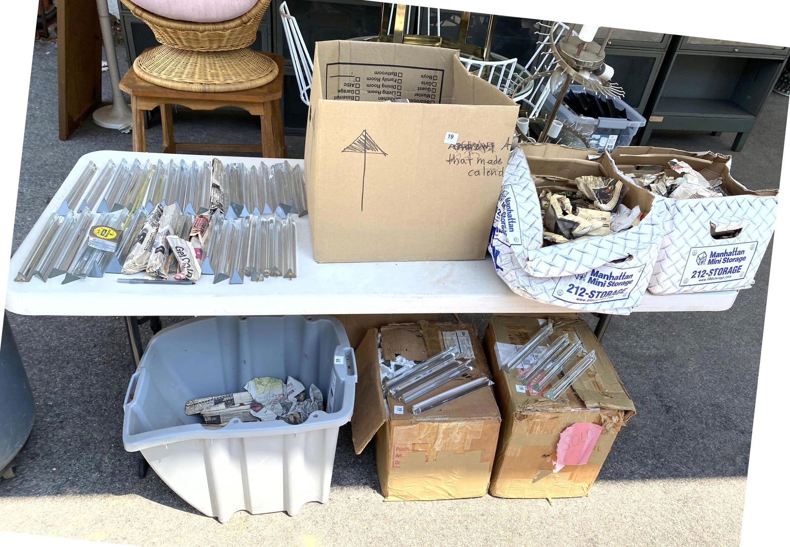 Large lot of CAMER Glass Prisms and 1 Cage hanger. 6 bo (1 of 13)