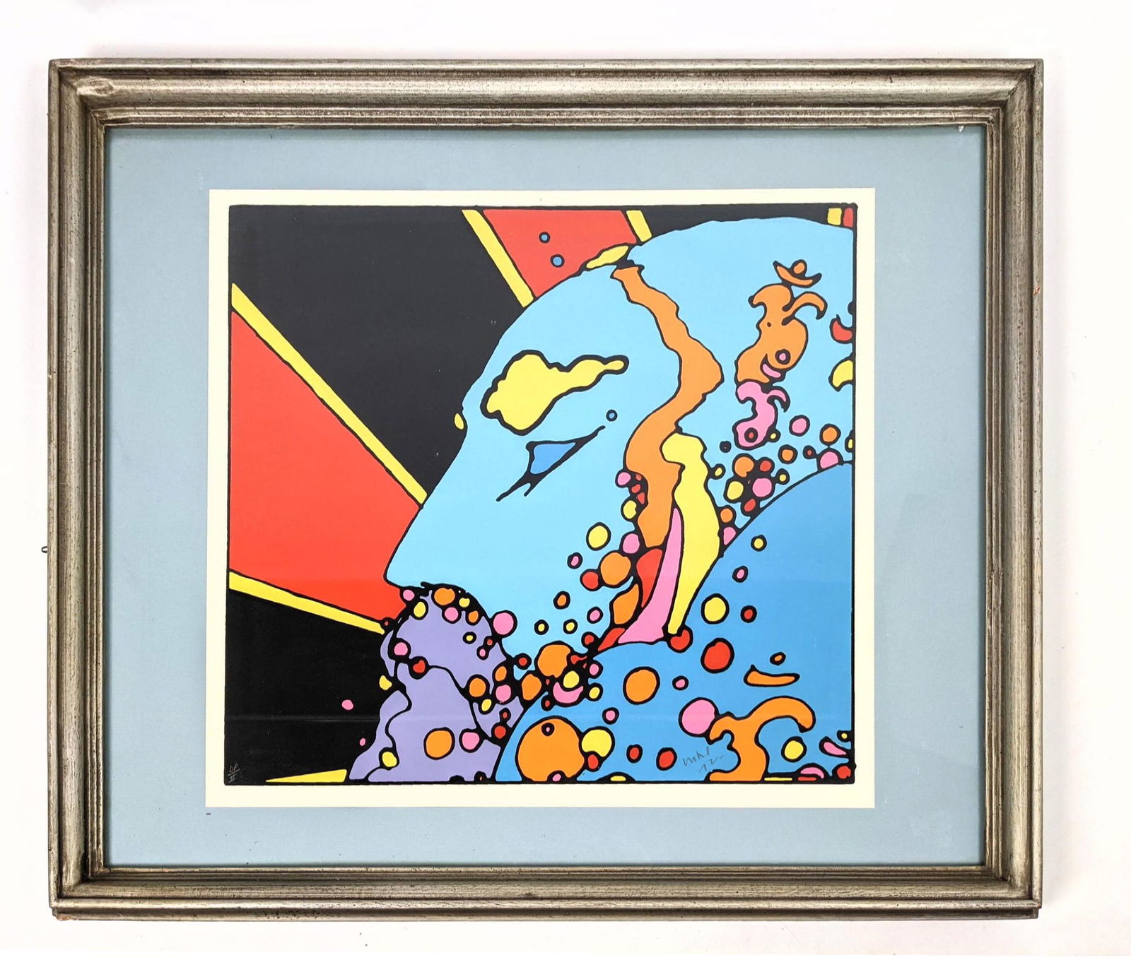 PETER MAX 72  Signed Lithograph Print. Letter numbered. (1 of 8)