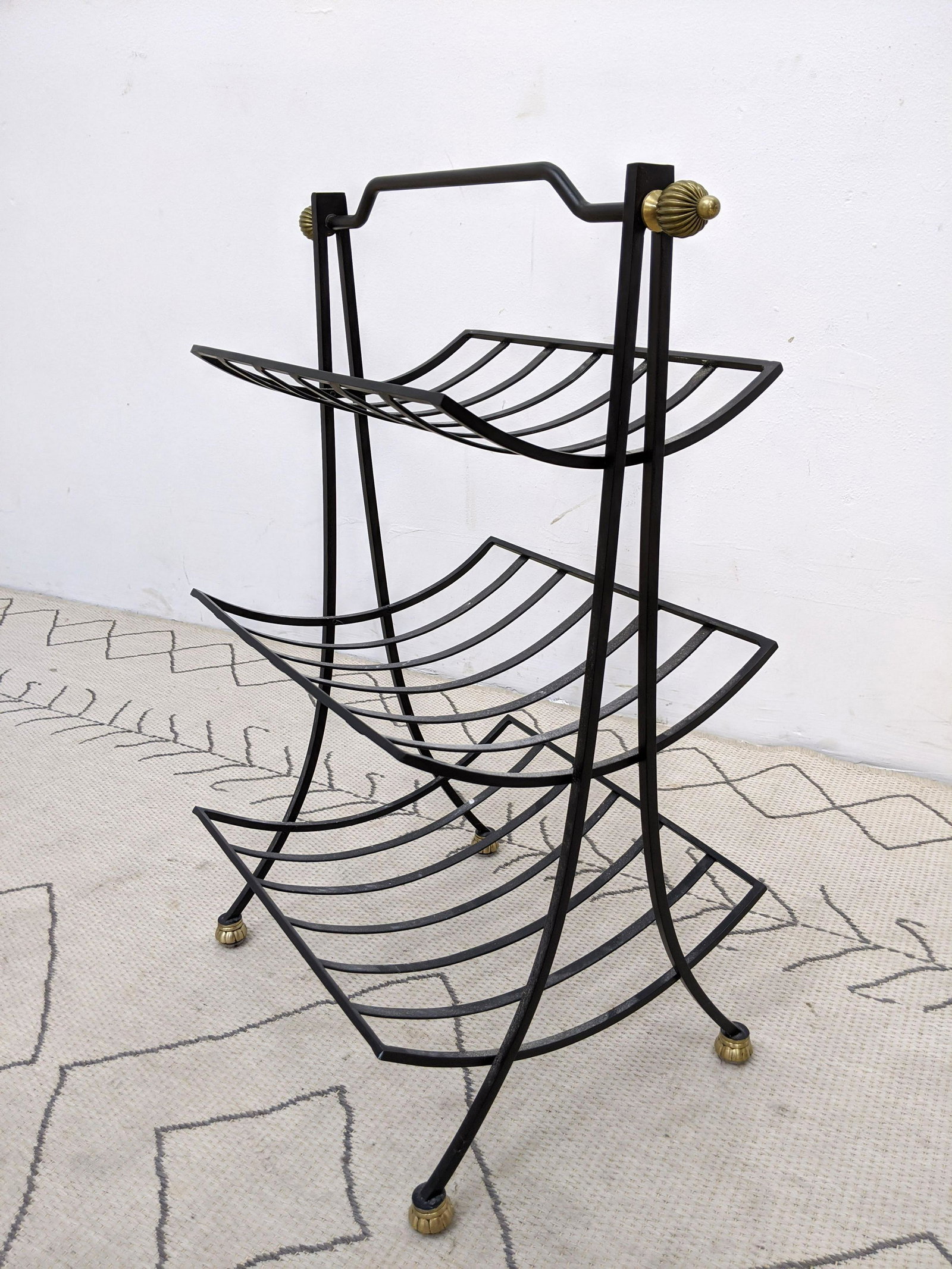Decorator Regency Style 3 Tier Stand. Brass and Iron 3 (1 of 7)
