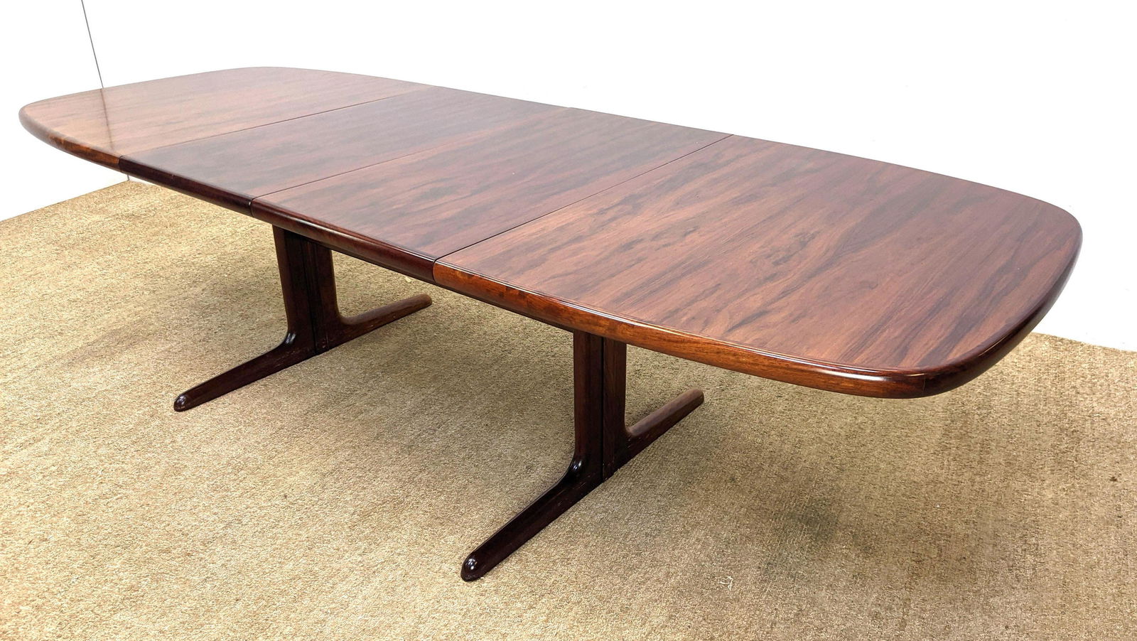 Modernist Rosewood Double Pedestal Dining Table. Two 20 (1 of 10)