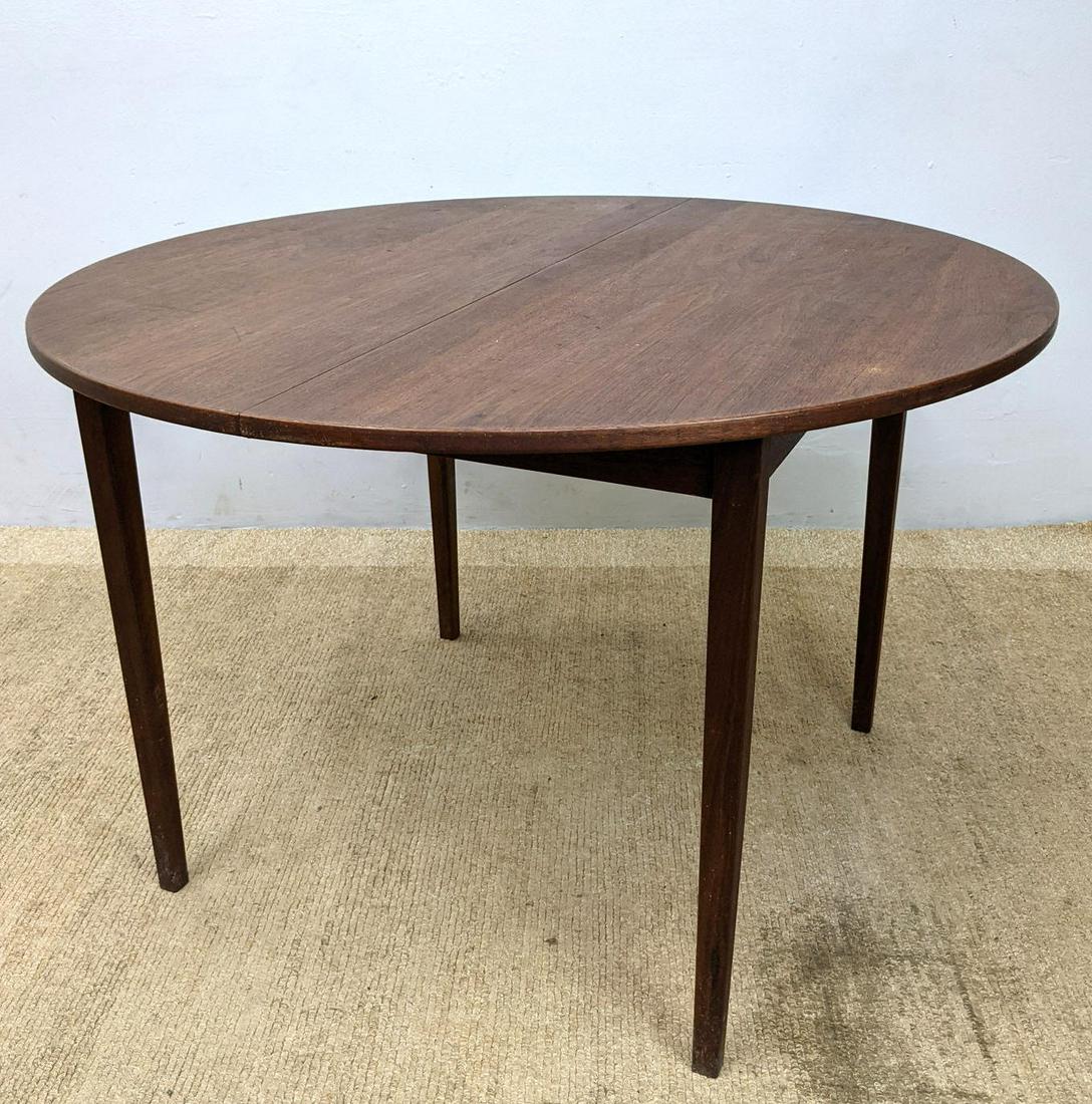 Mid Century Modern  Round dining Table with 1 Leaf 15.5 (1 of 10)
