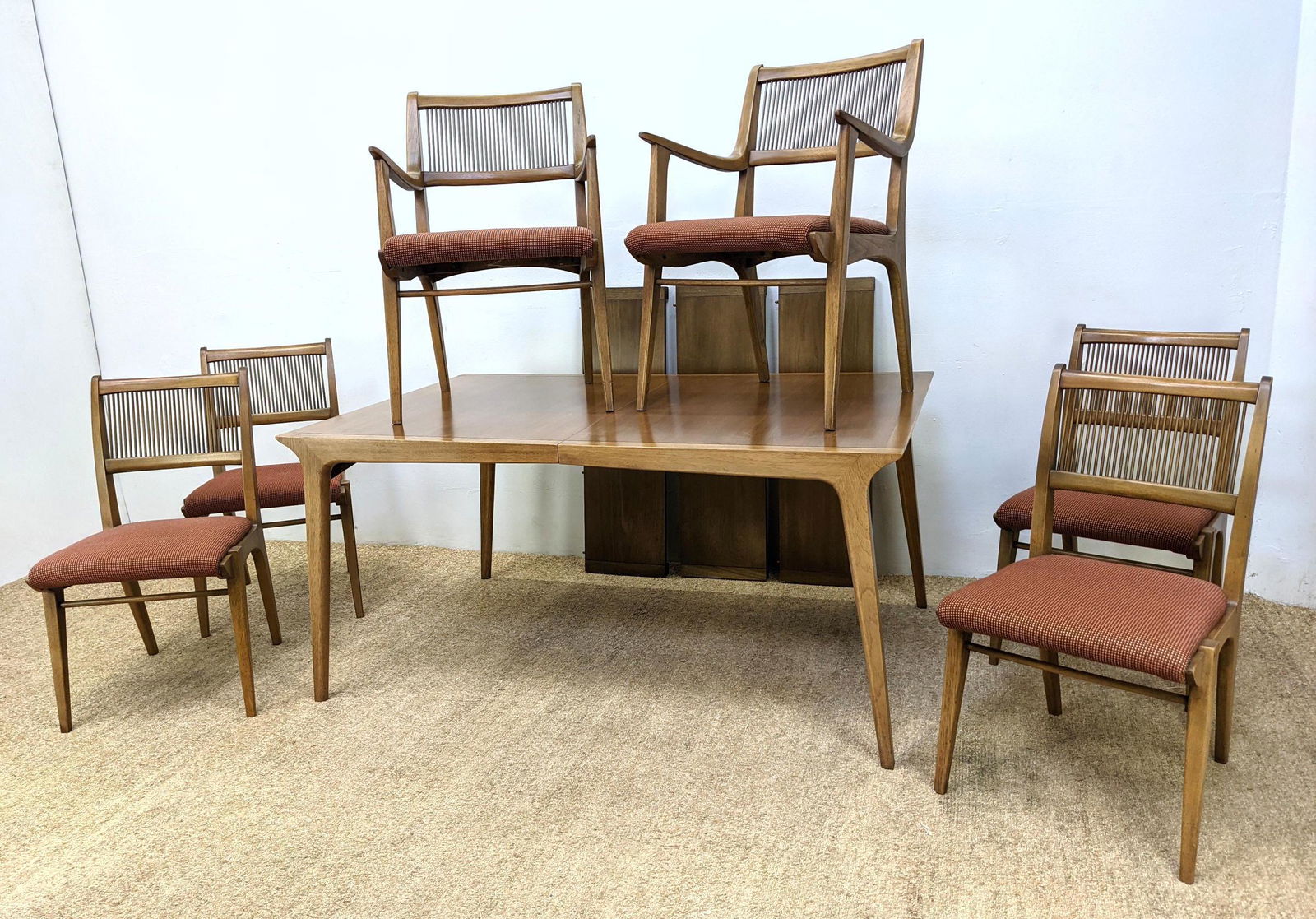 DREXEL Profile Dining Set.  Table and 6 Chairs. Three L (1 of 19)