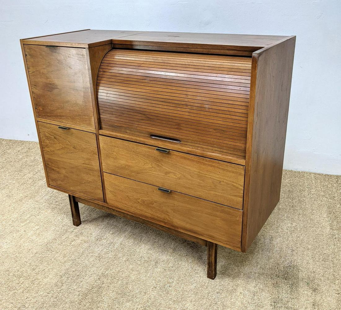 Modernist Home Office Roll Top Desk with Storage. Raise (1 of 18)