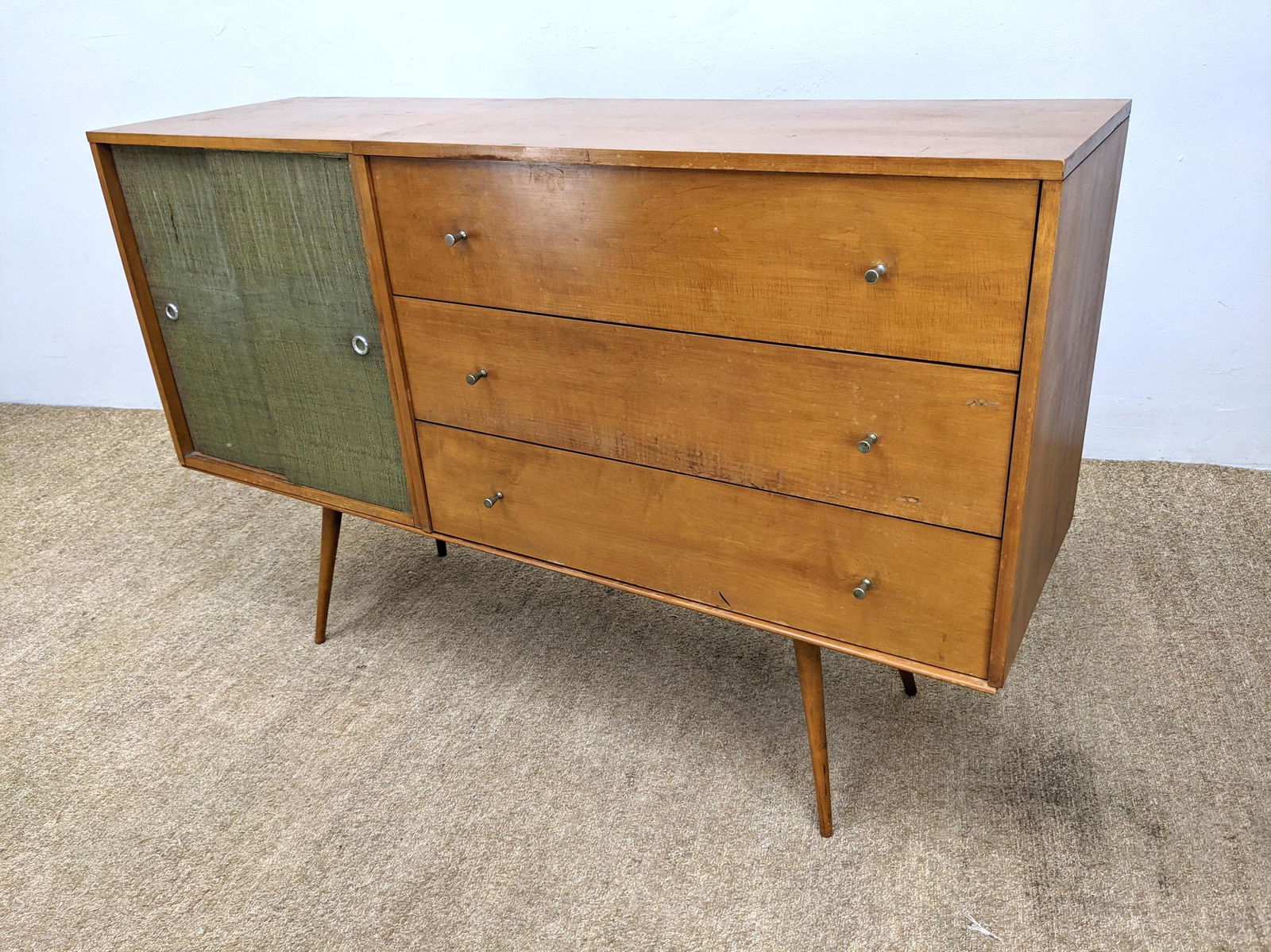 3pc PAUL McCOBB Planner Group Credenza Server. Maple Co (1 of 15)