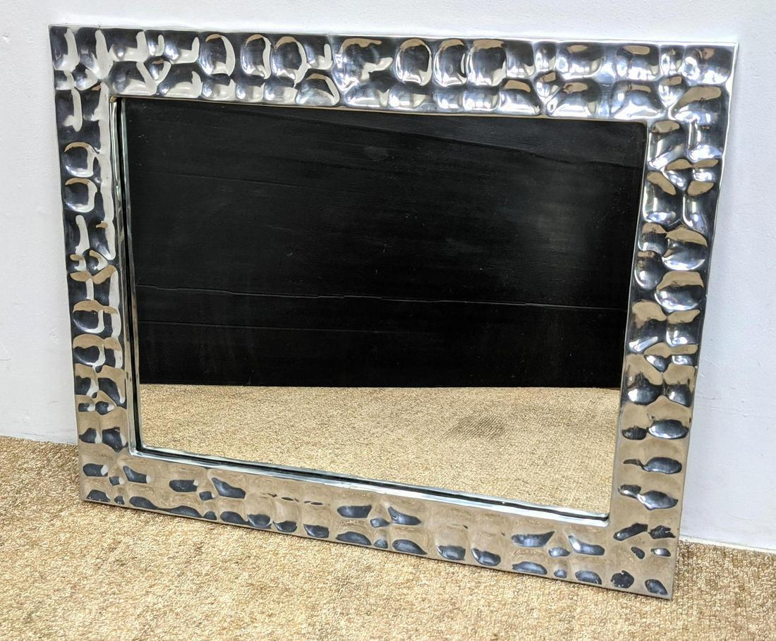Brutalist Aluminum Frame Wall Mirror. (1 of 9)