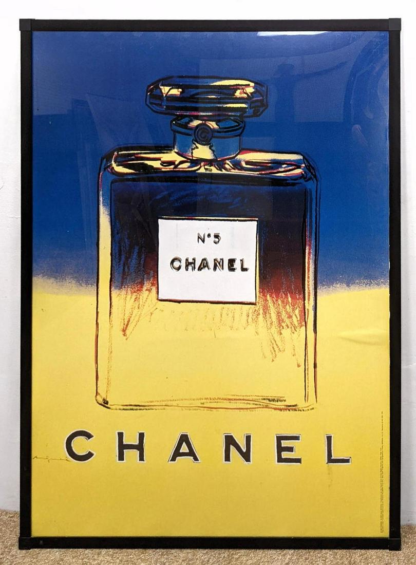 Large Framed Chanel Poster. LINEN BACKED (1 of 10)