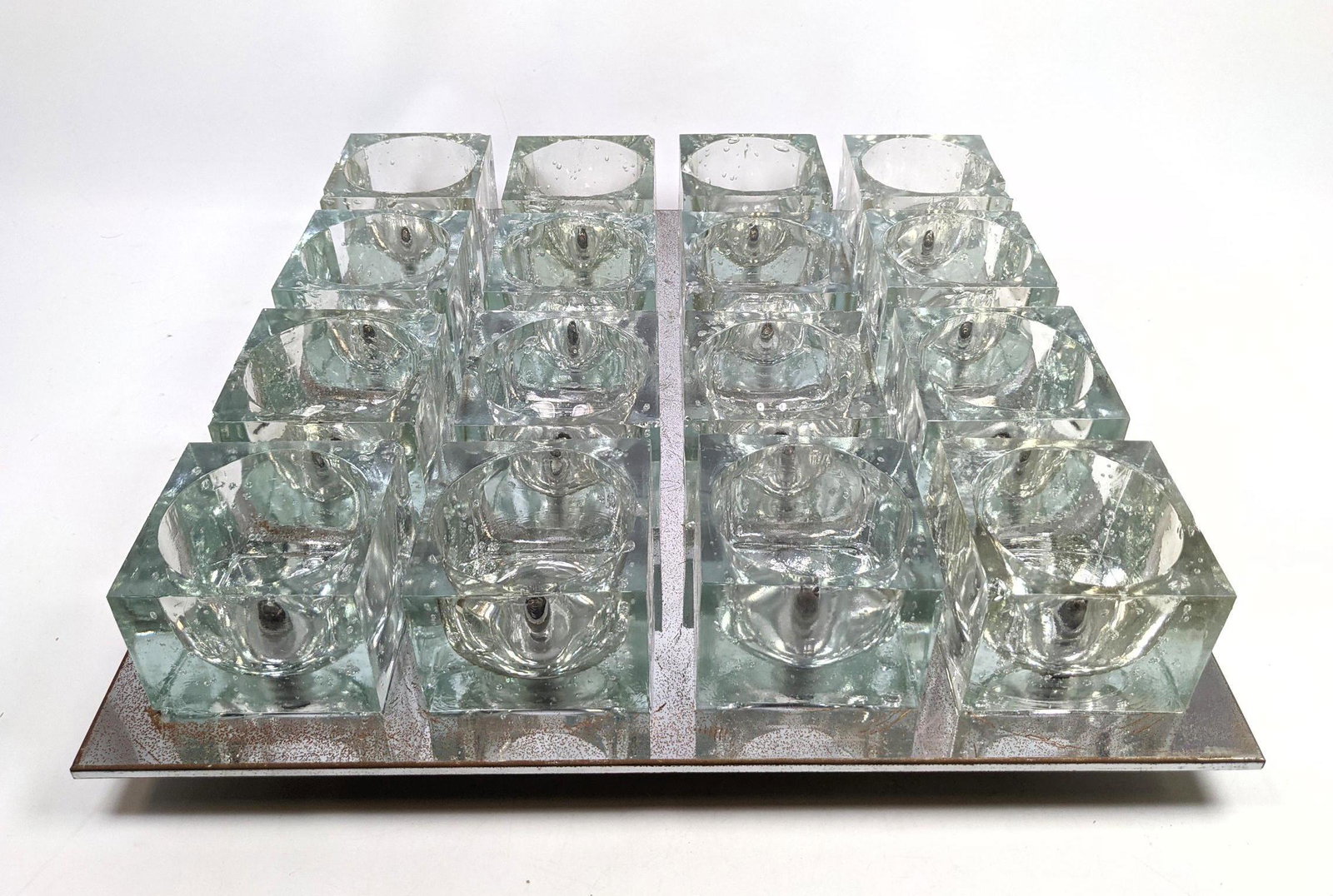 GAETANO SCIOLARI for LIGHTOLIER "Lytetile" Glass Cube L (1 of 12)