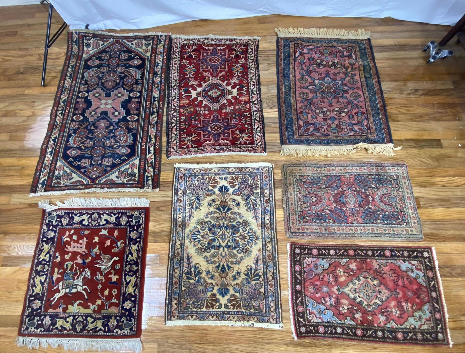 2'5" x 3'1" Lot of 7 Oriental Rugs Carpets. All handmad (1 of 14)
