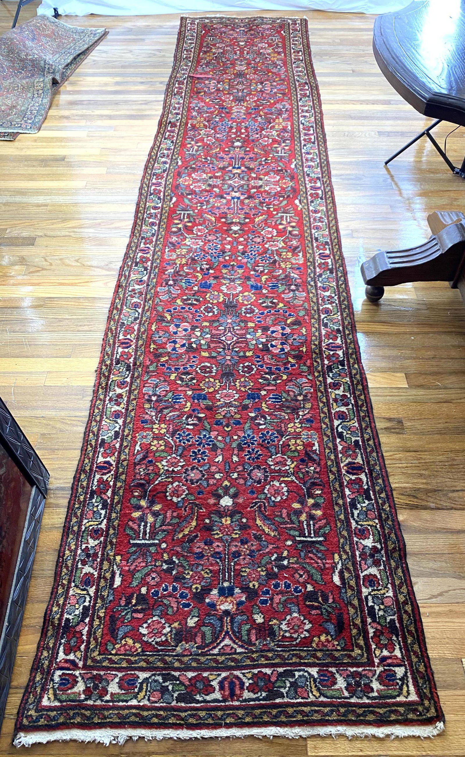 13'7" x 2'10" Handmade Oriental Carpet Runner (1 of 11)