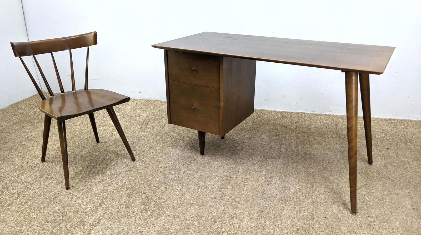 2pc PAUL McCOBB American modern Desk and Chair. Planner (1 of 20)