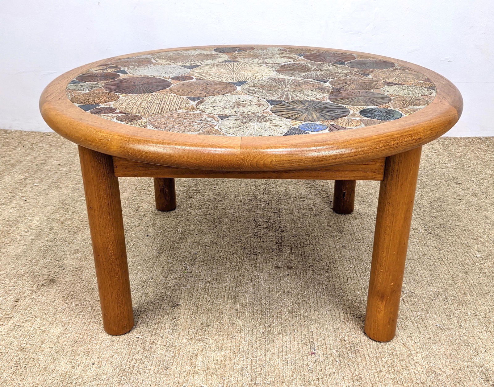 HASLEV Handmade Tile Top  Table. Teak Danish Modern Fra (1 of 14)