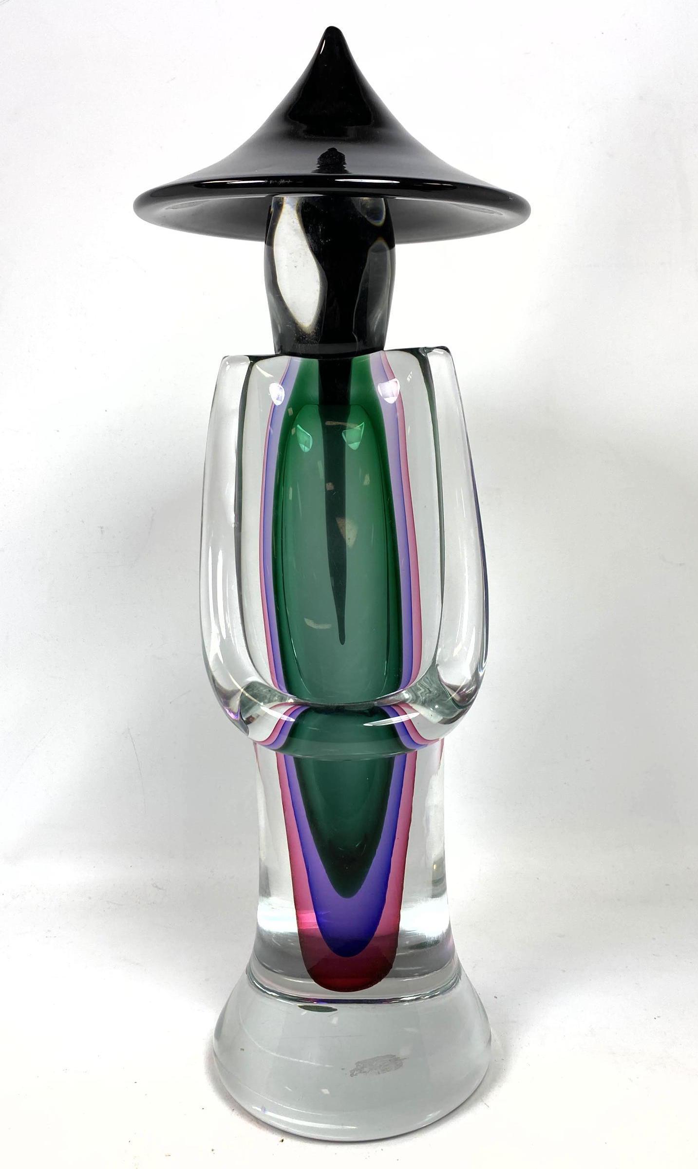 Large LUIGI ONESTO Murano Italian Art Glass Figural Scu (1 of 9)