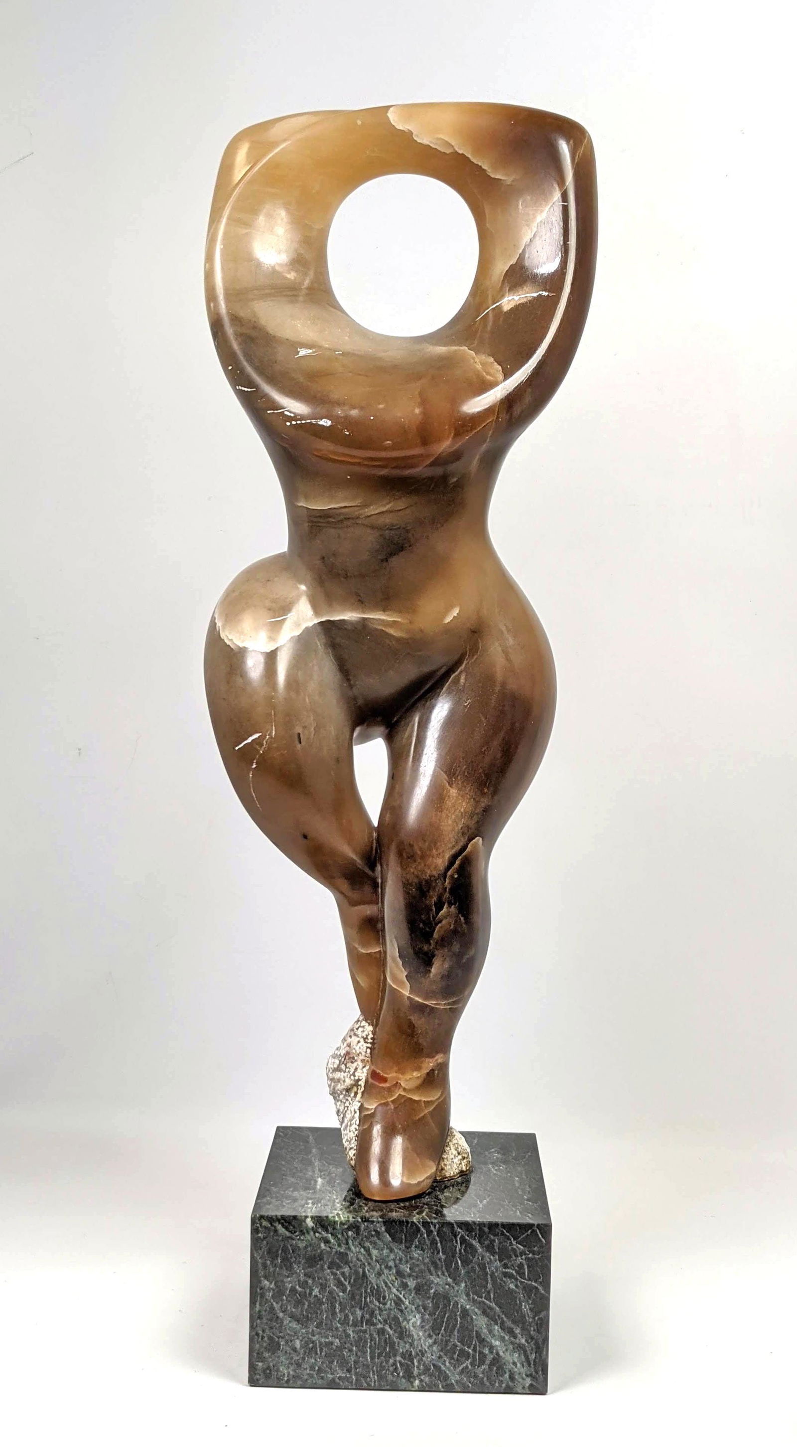 Mid Century Modern Alabaster Sculpture. Figural. Signed (1 of 15)