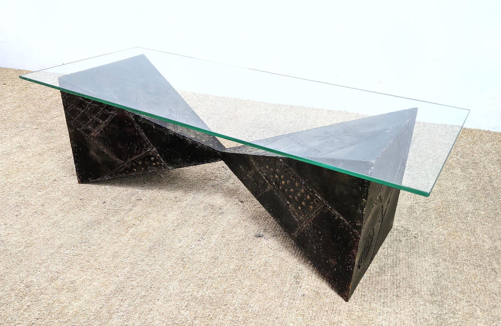 PAUL EVANS Brutalist Welded Metal Coffee Table. Welded (1 of 10)