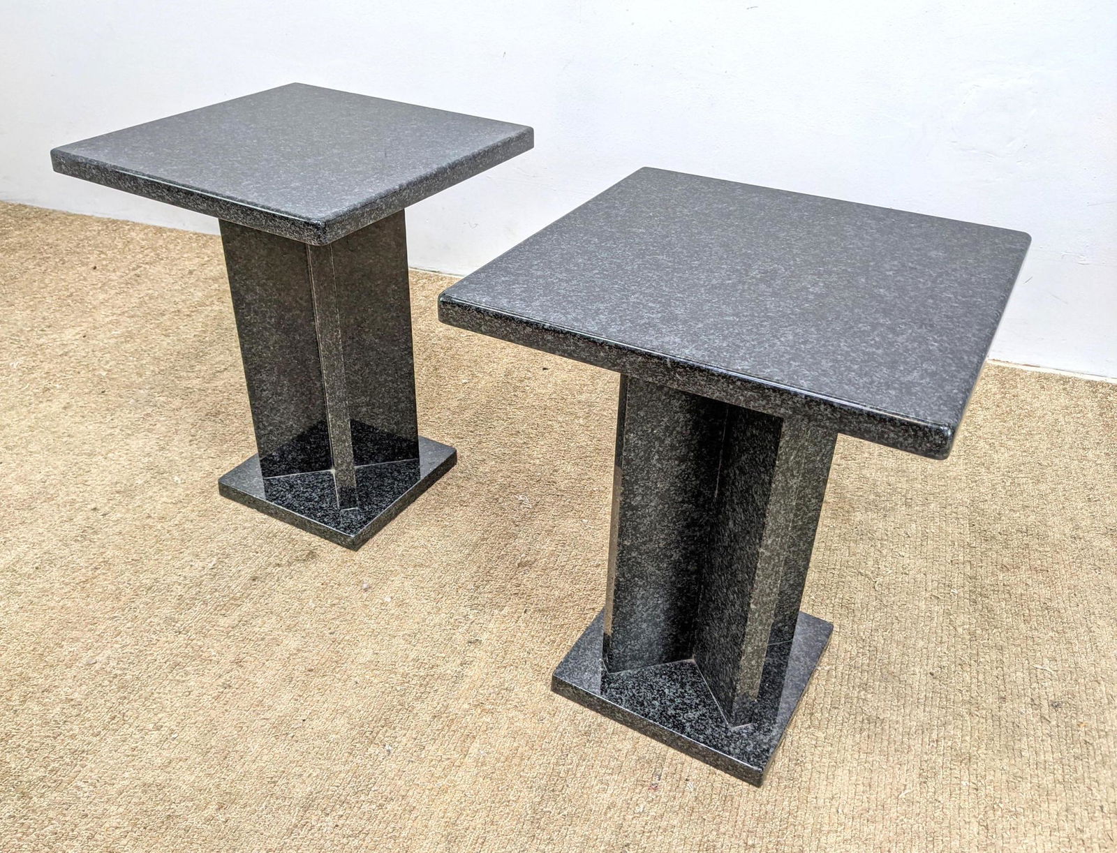 Pr Dark Granite Stone X Form Display Pedestals. Stands (1 of 10)