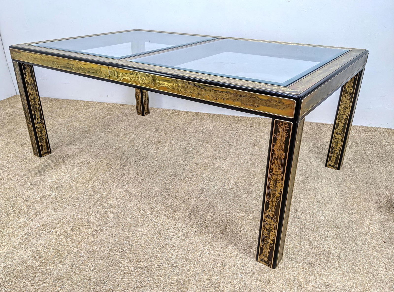 MASTERCRAFT by BERNARD ROHNE Dining Table. Etched bronz (1 of 18)