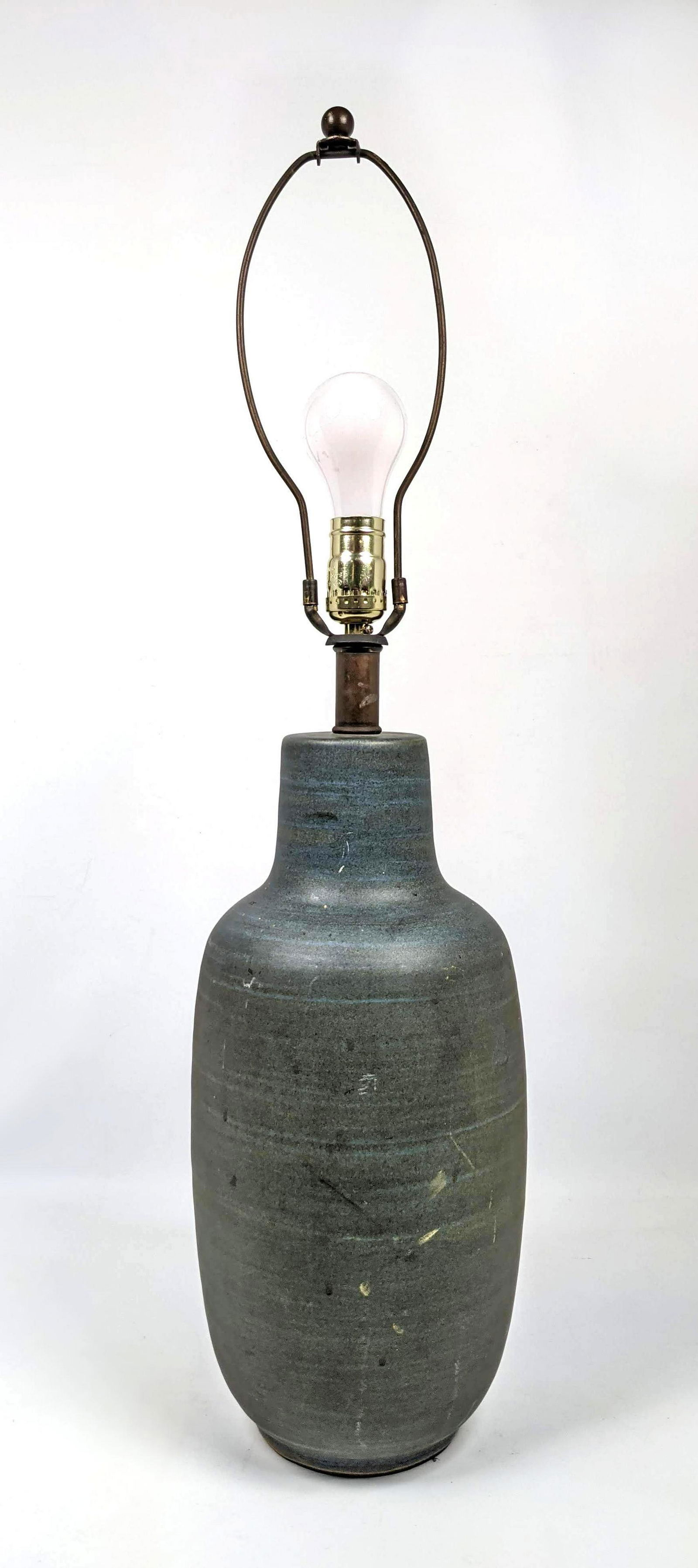 Large Glazed Stoneware Pottery Table Lamp. Modernist Li (1 of 11)