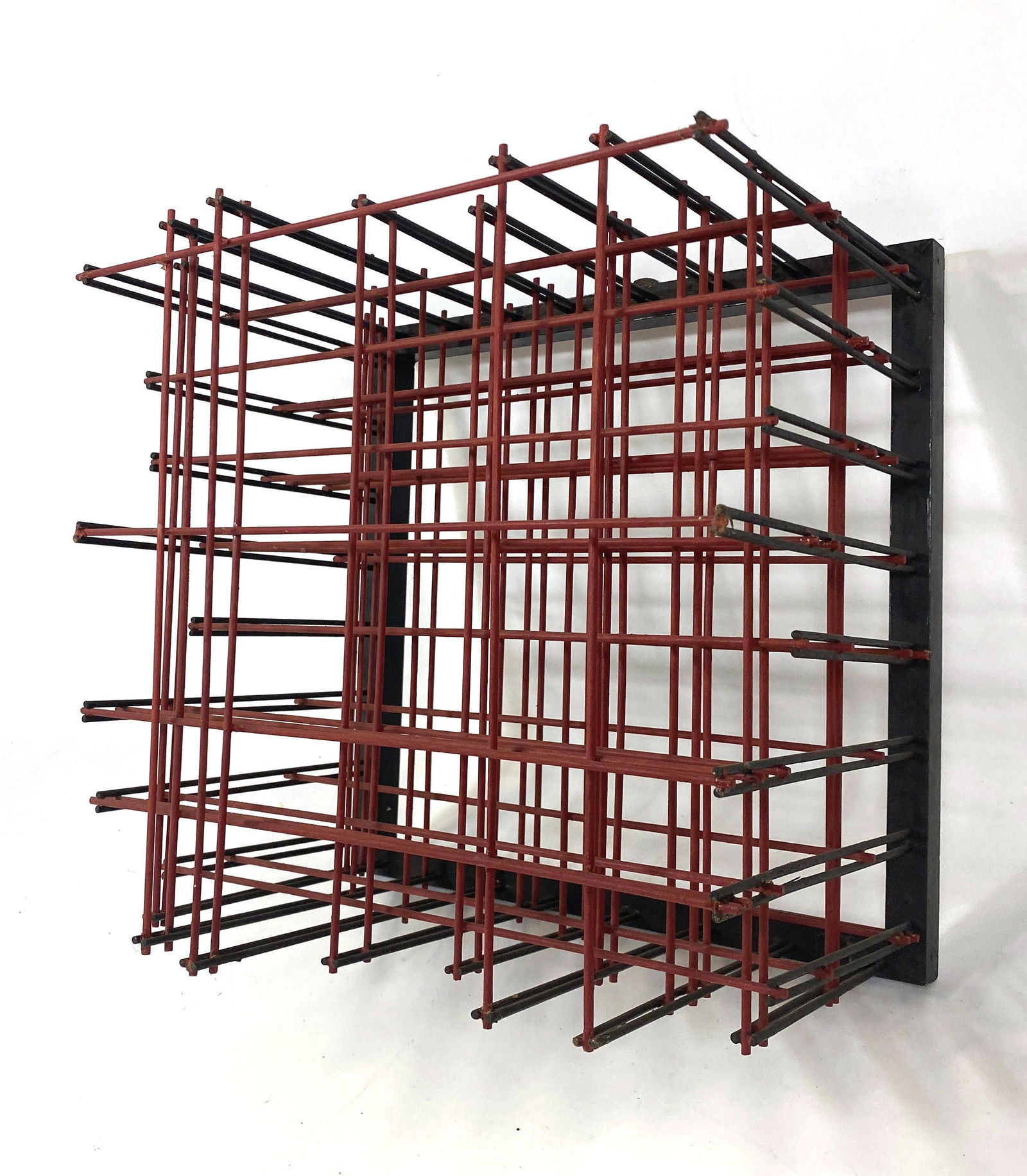 RONALD R BROWN Modernist Abstract Wall Sculpture. Cage (1 of 9)