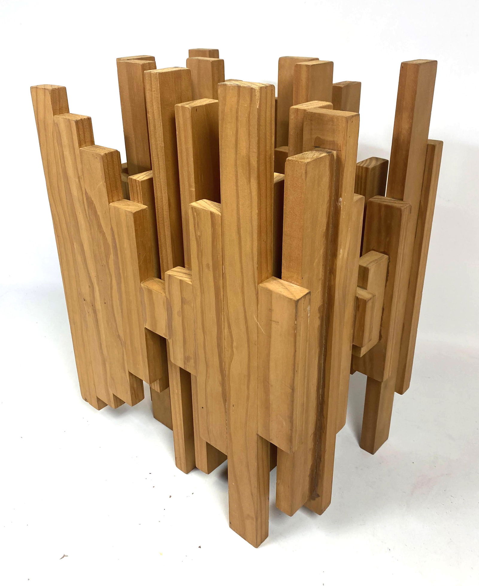 RONALD R BROWN Modernist Wood Table Sculpture. Unmarked (1 of 7)