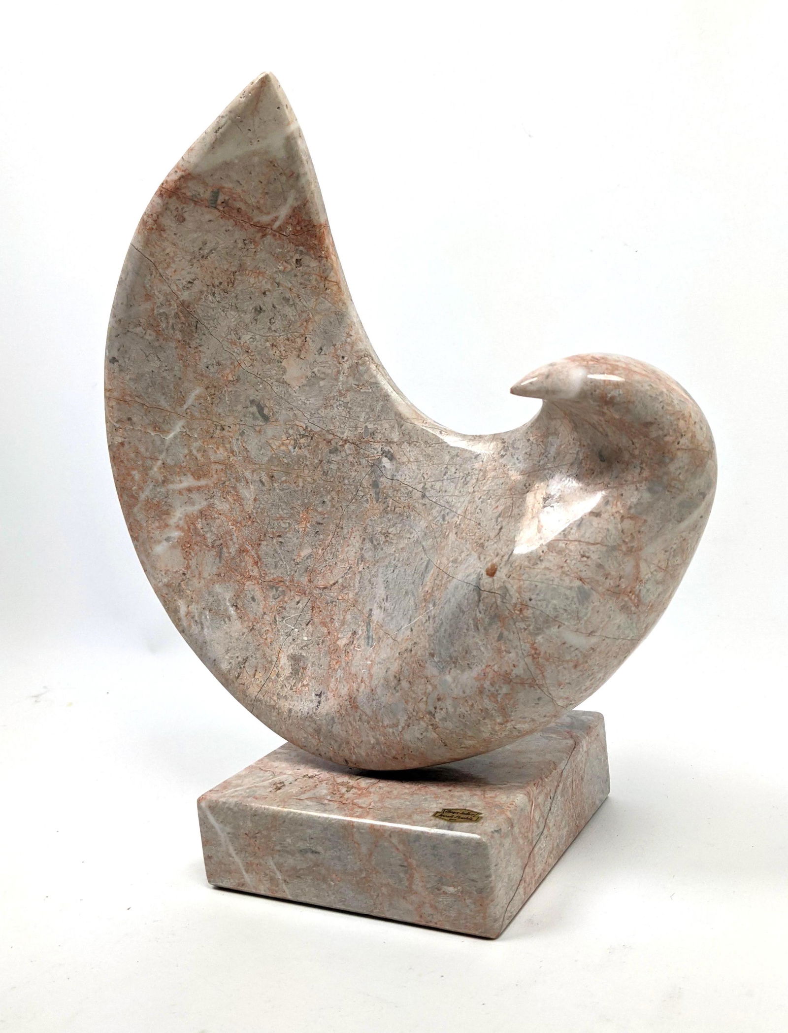 ONYX TELLER Carved Onyx Stone Bird Sculpture. Figural B (1 of 9)