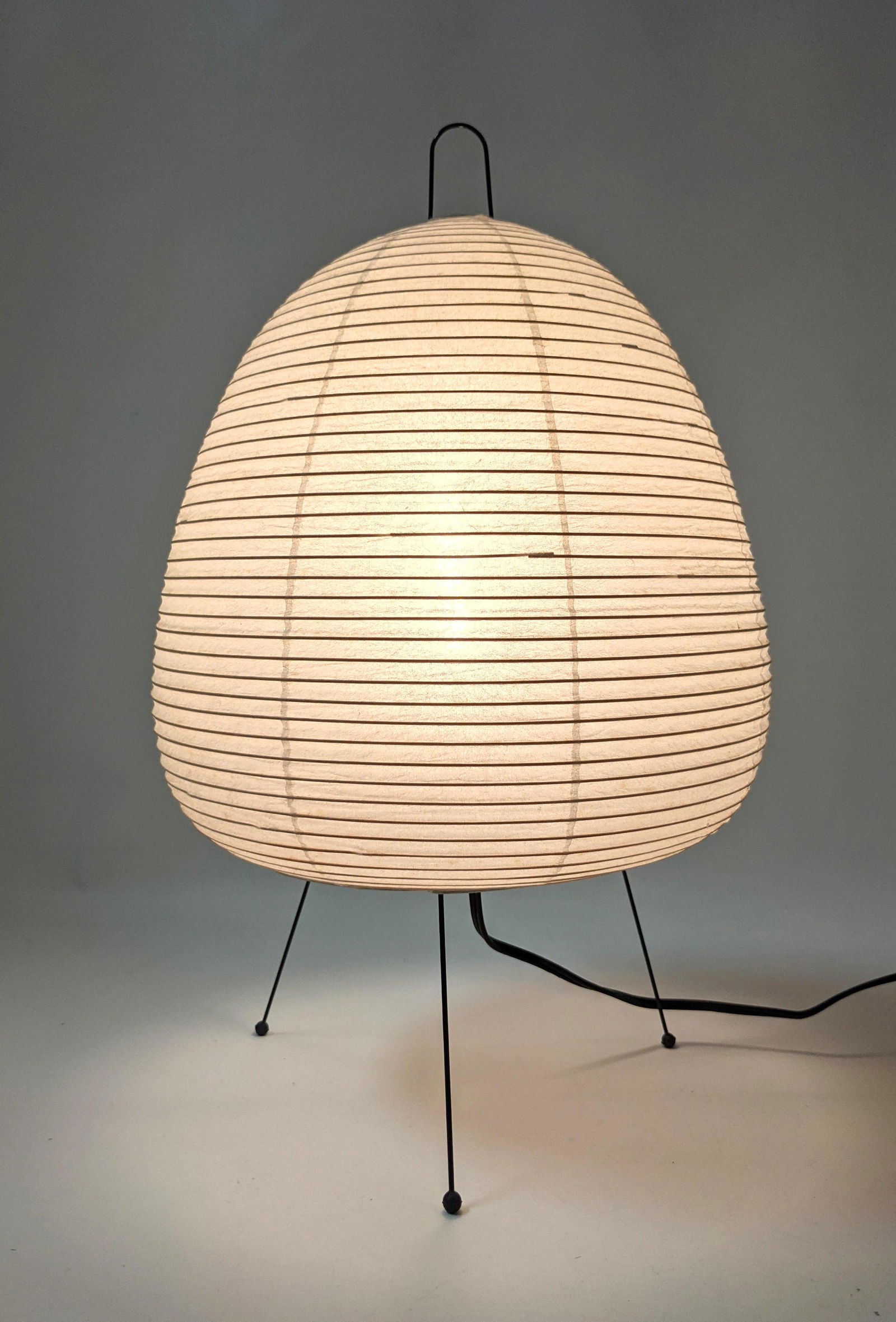 ISAMU NOGUCHI Paper Lamp.  Beehive form paper shade on (1 of 11)