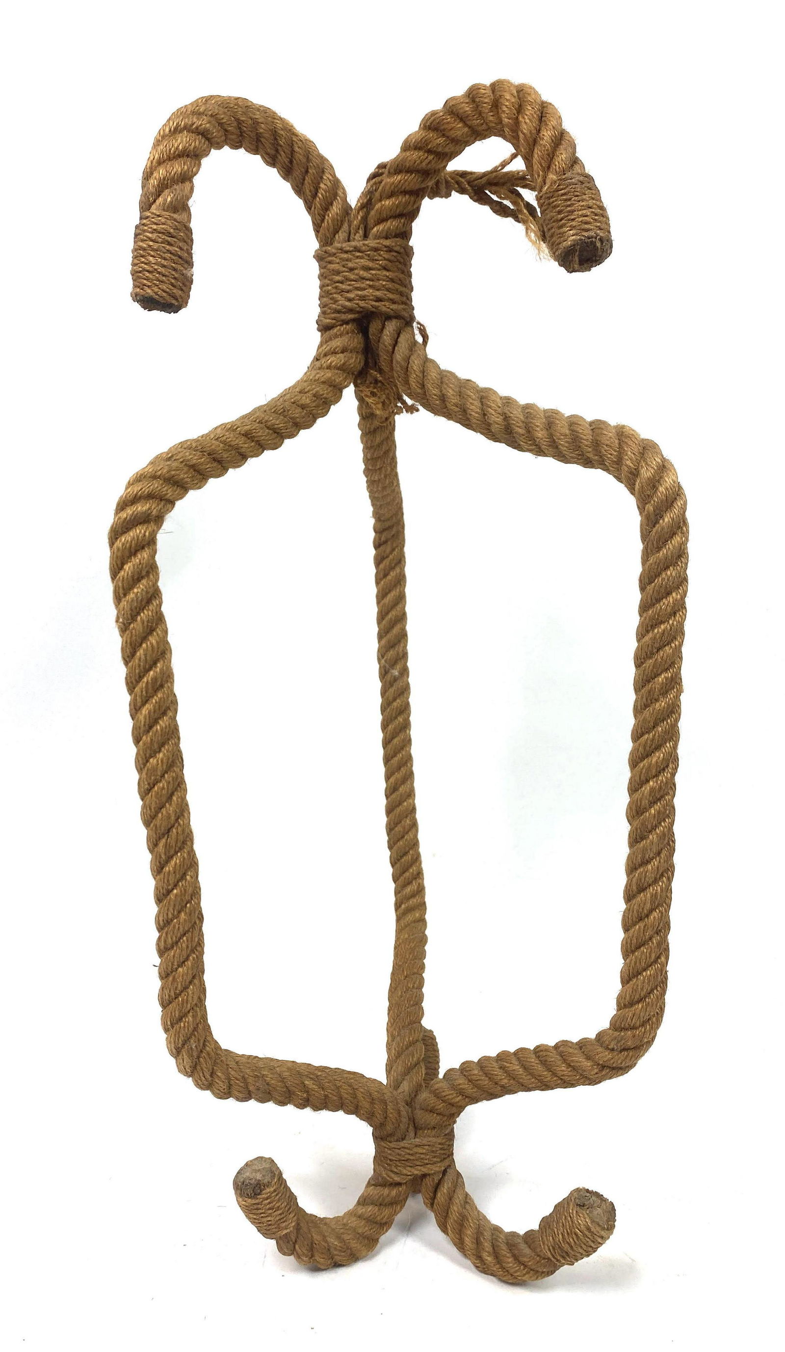 AUDOUX MINET Woven Rope Trimmed  Pendant Lamp Frame.  F (1 of 9)