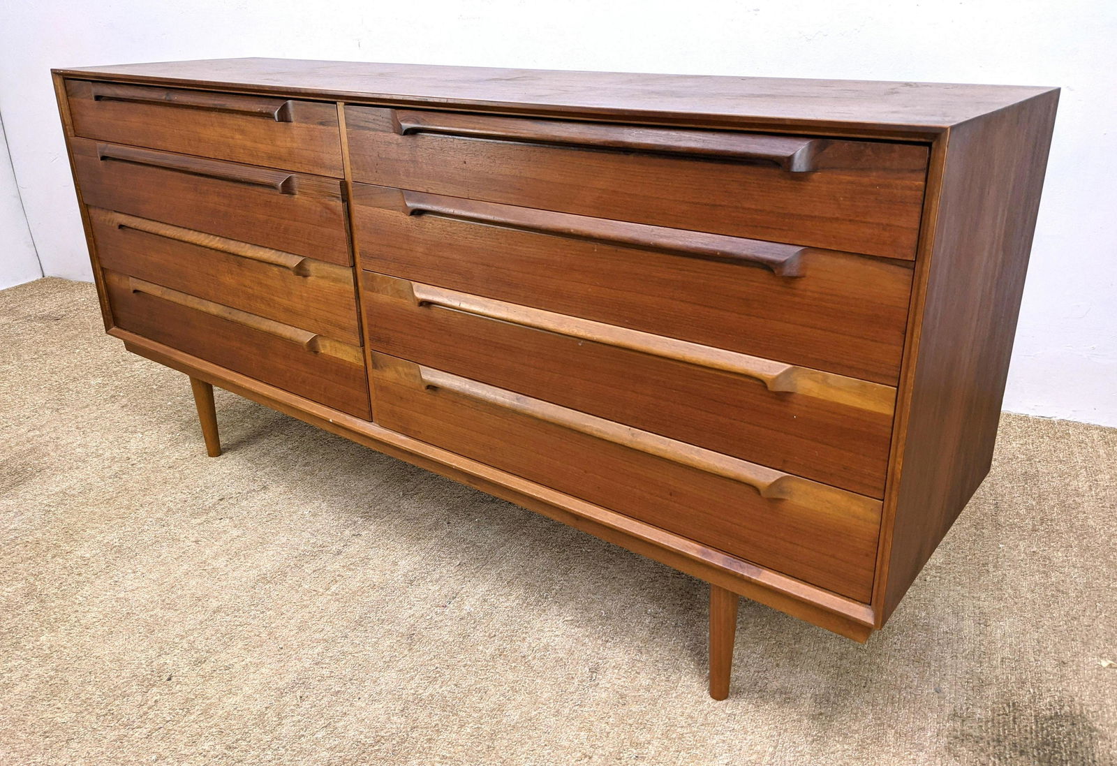 Norway Teak Modernist Credenza Dresser. Low Chest of Dr (1 of 16)