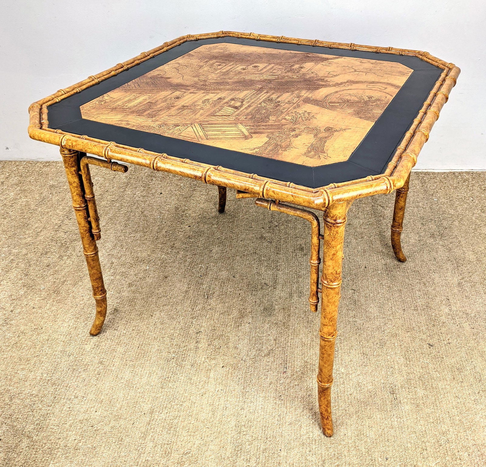 Asian Style Game Table with Swing Out Trays. (1 of 15)