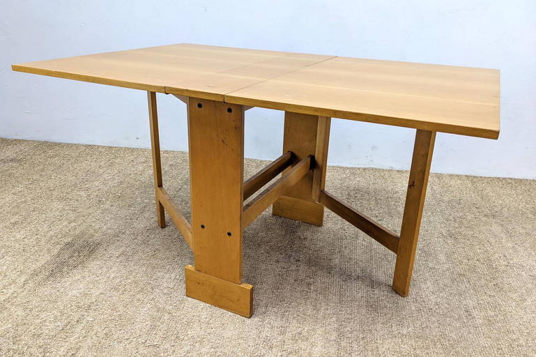 Mid Century Modern Drop Side Dining Table.