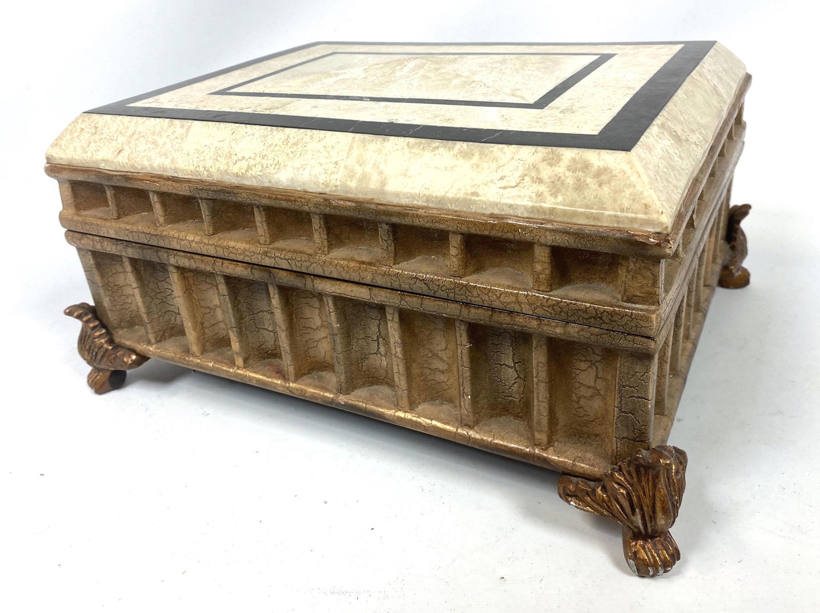 RENOIR Natural Stone Top Jewelry Box. Architectural des (1 of 11)