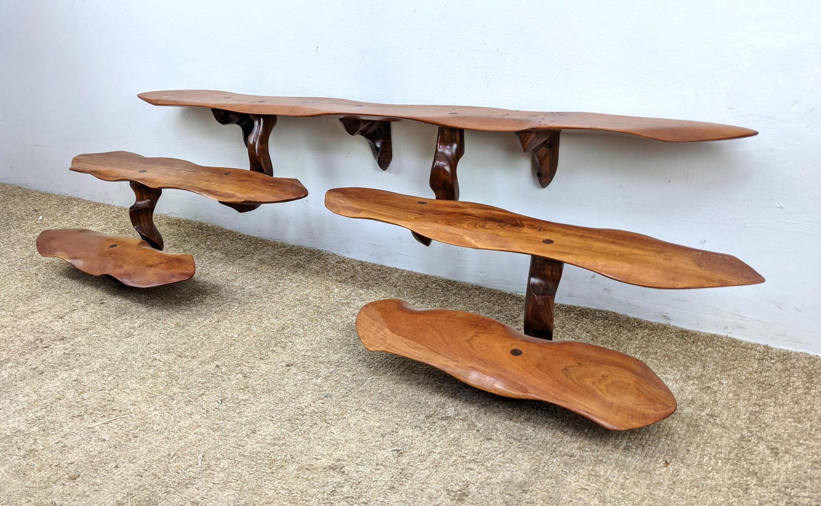 Organic 5 Wood Shelf Wall Mounted Unit. Five shelves co (1 of 18)