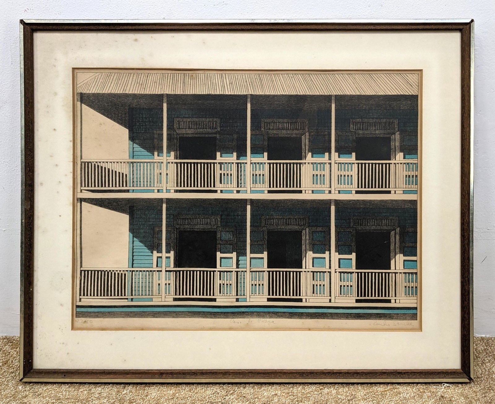 EMILIO SANCHEZ (Cuban/American) Color Lithograph. Two s (1 of 11)