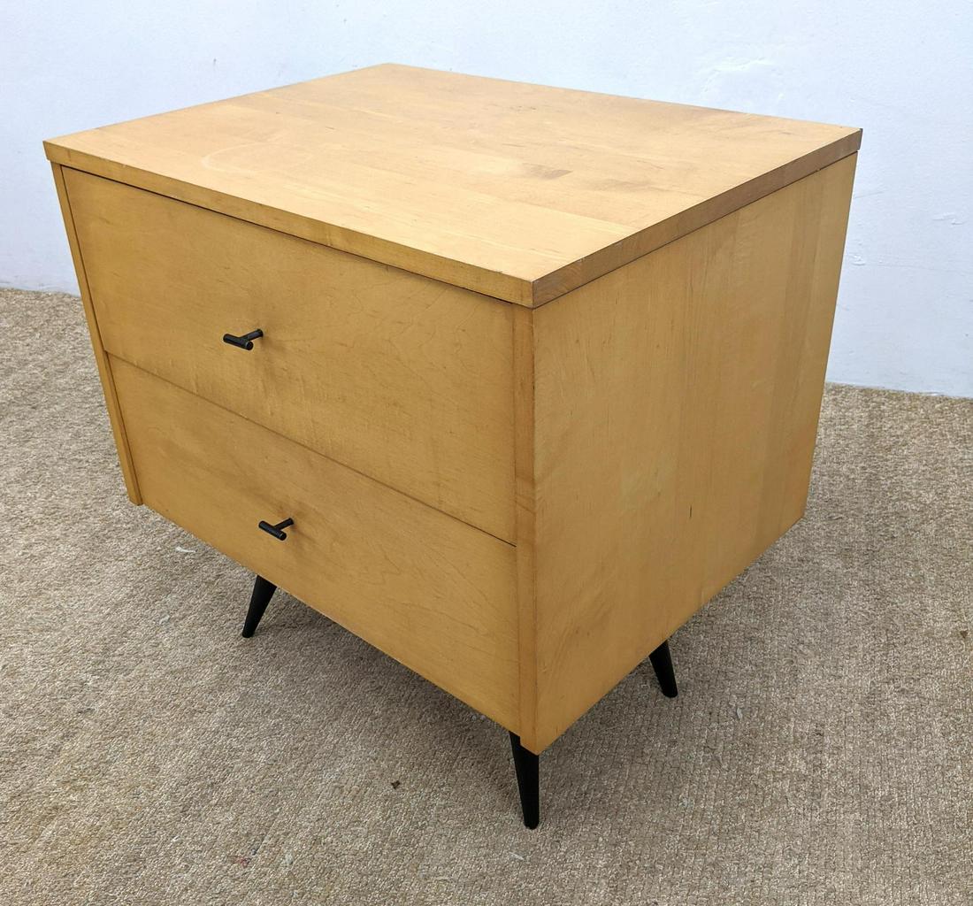 Paul McCobb  Two drawer Night Stand. Ebonized peg legs. (1 of 13)