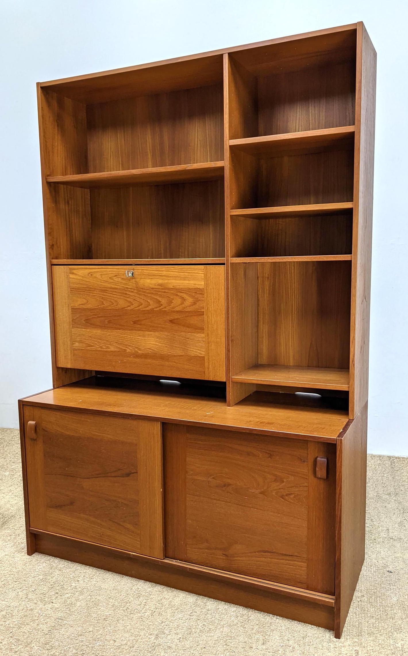 DOMINO MOBLER Bookcase Desk Cabinet.  Danish Modern Tea (1 of 16)