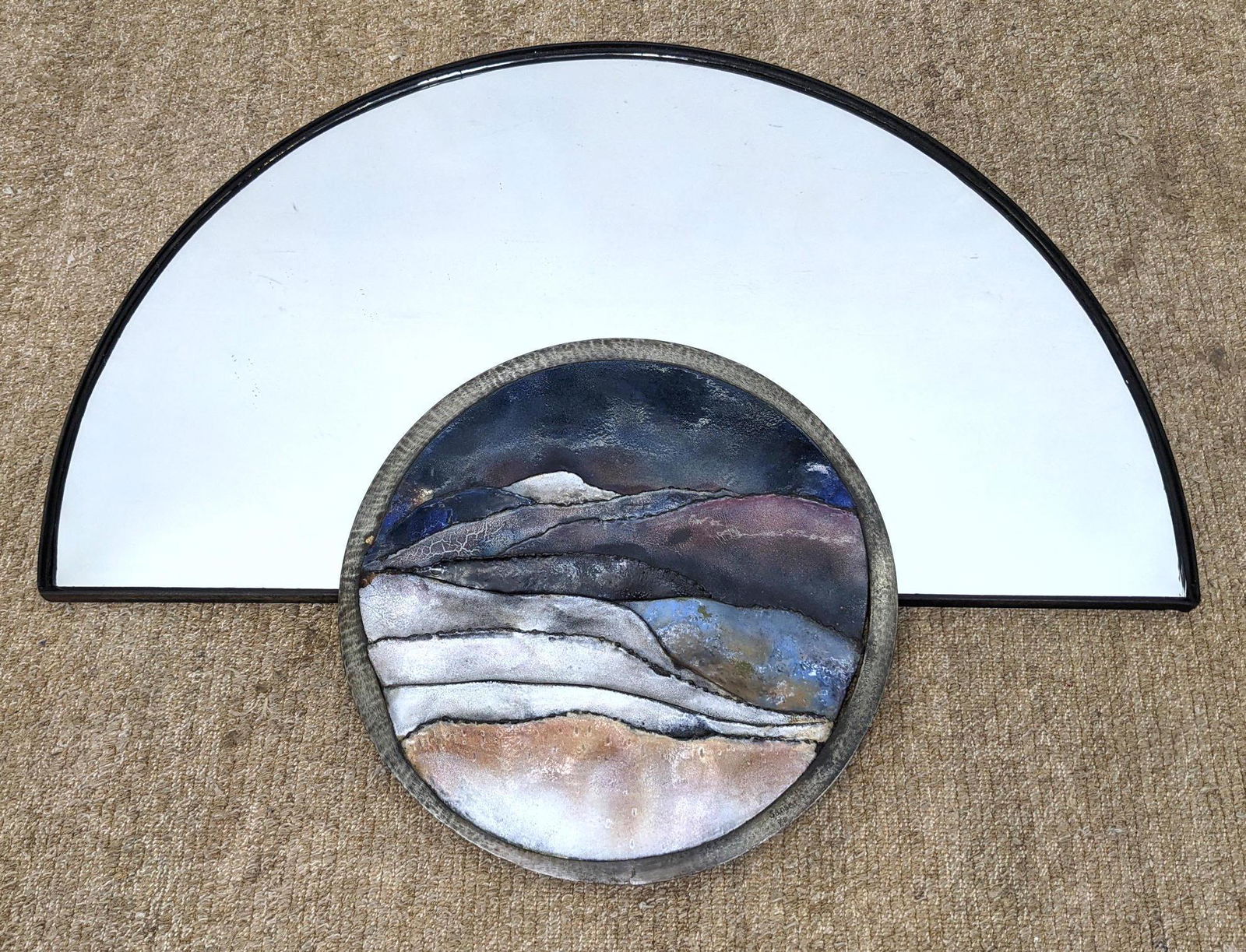 SANSEA Decorator Wall Mirror with Cut Mixed Metal Cente (1 of 12)