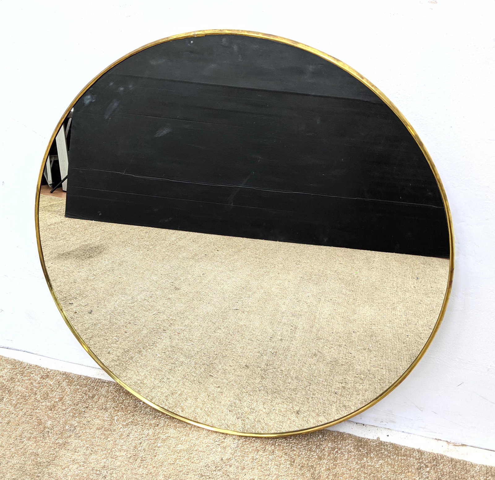 Decorator Italian Style Round Wall Mirror.  Thin Ponti (1 of 7)